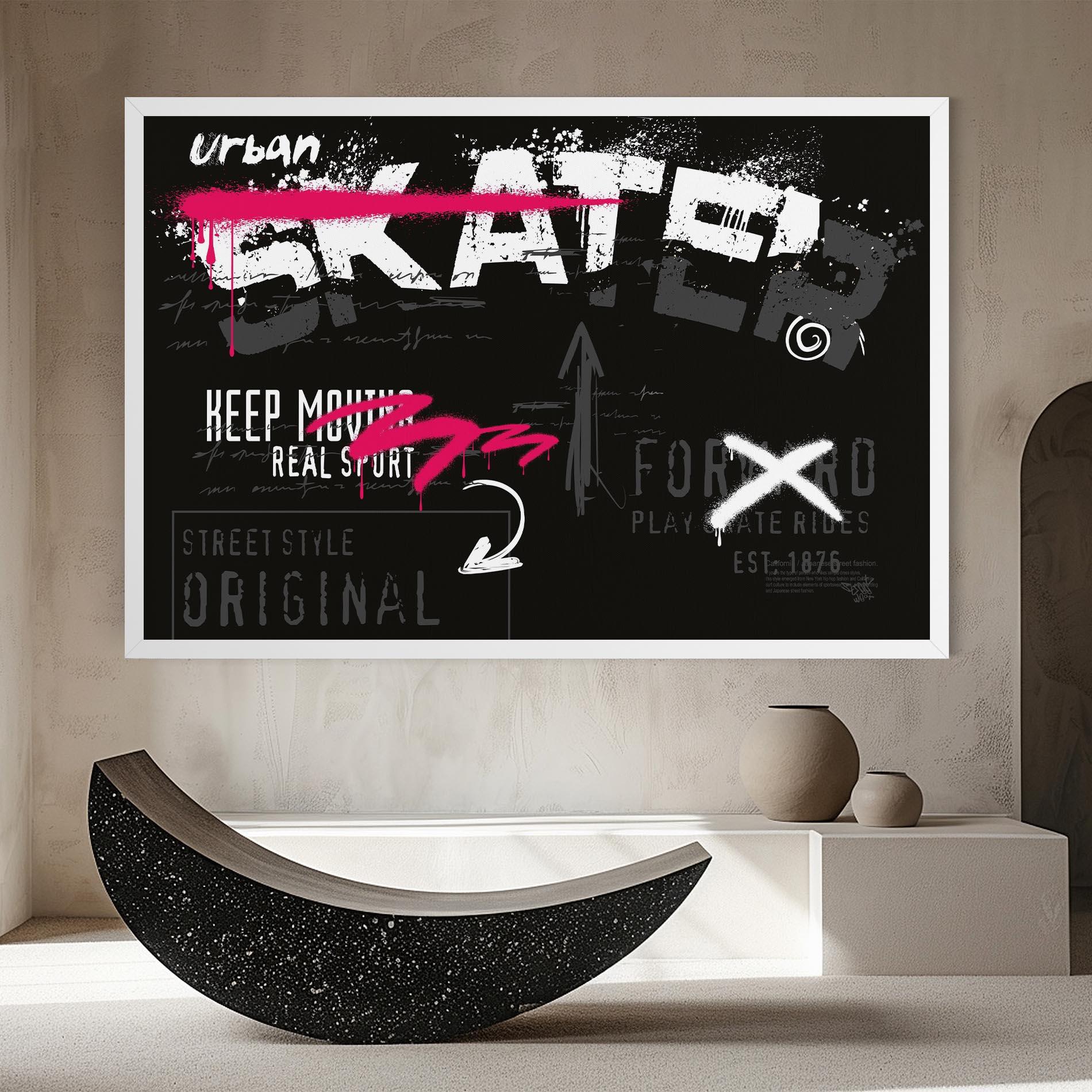 Leinwandbild Skater Spray mockup 8