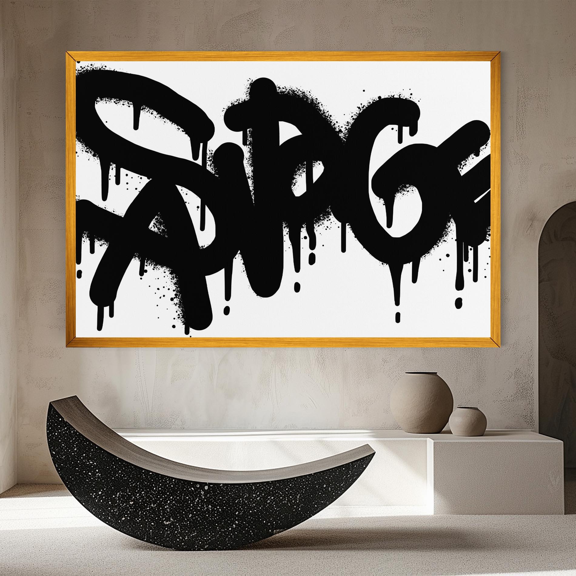Leinwandbild Graffiti Savage mockup 8