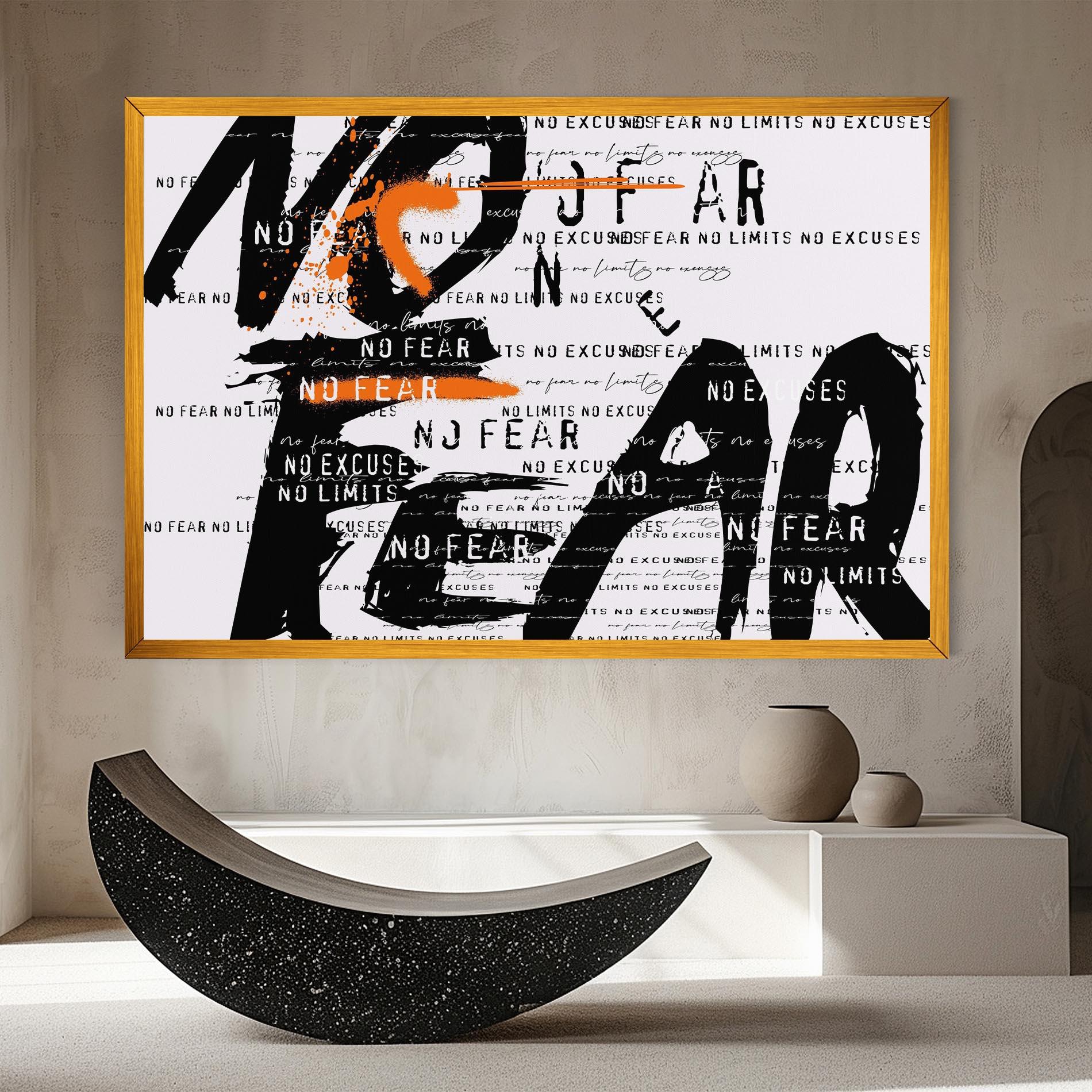 Leinwandbild No Fear Graffiti mockup 8