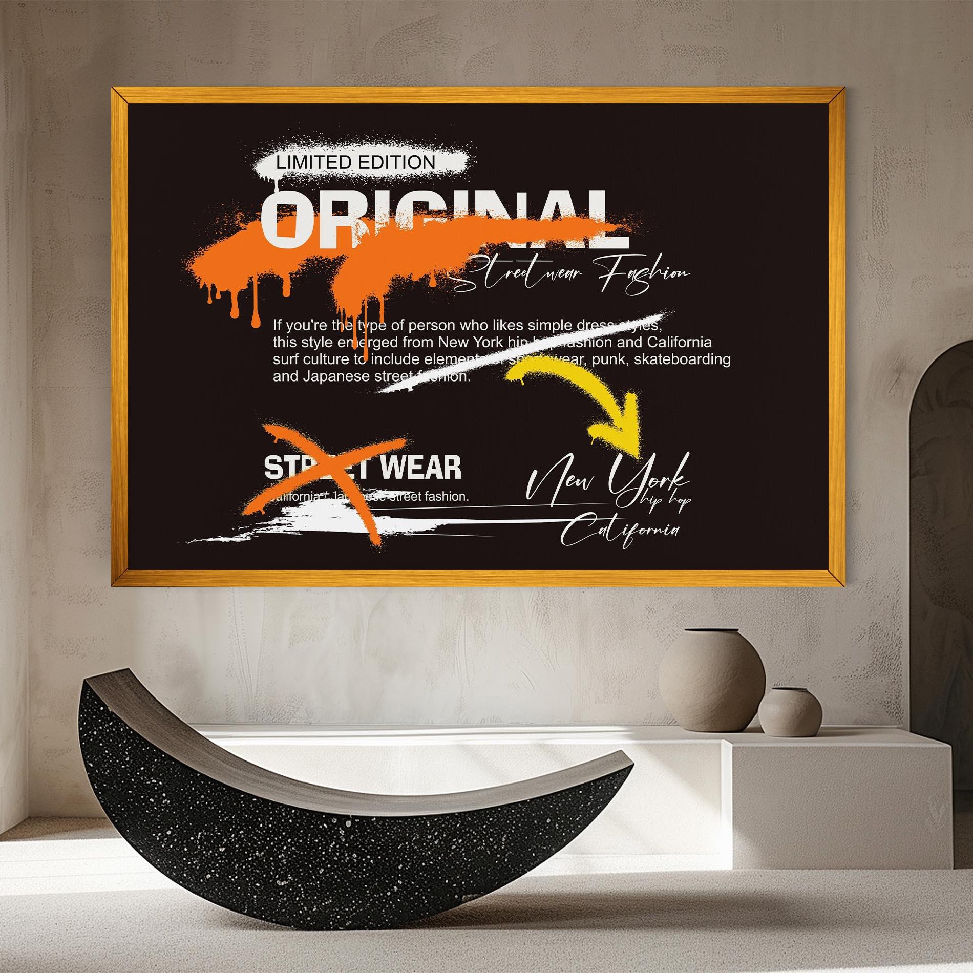 Leinwandbild Original Style Graffiti mockup 8
