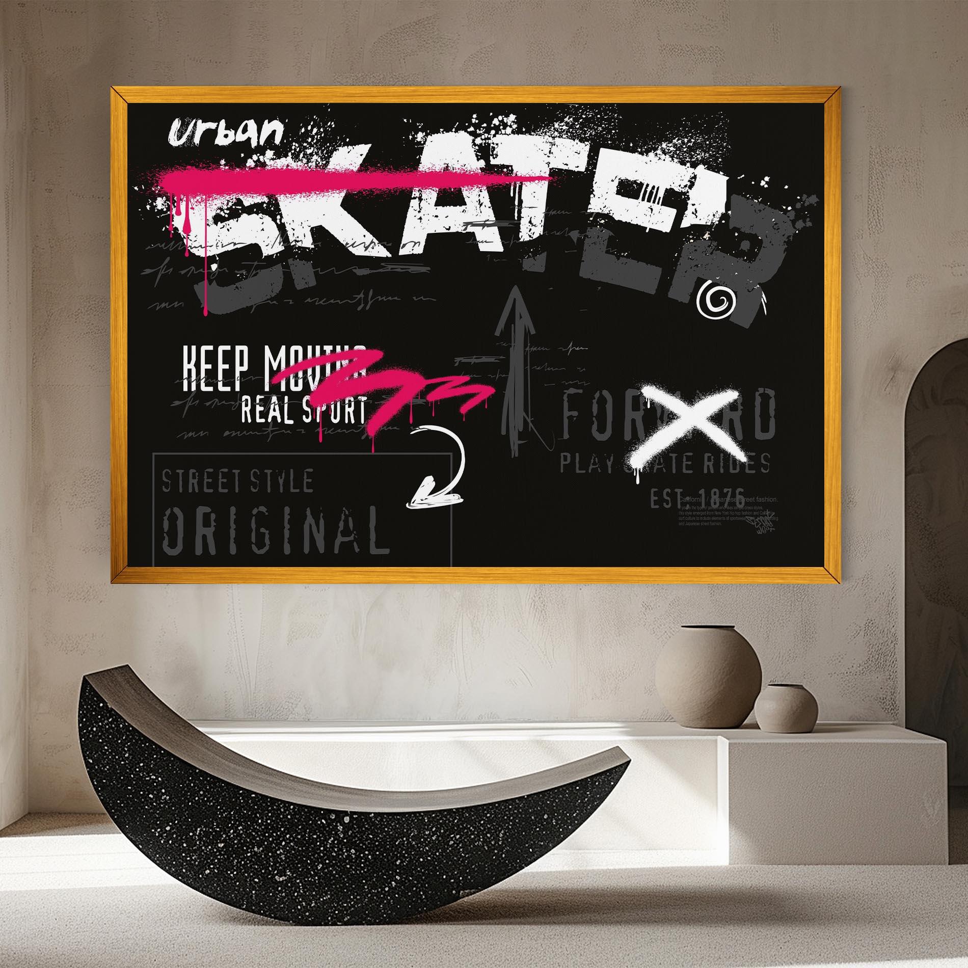 Leinwandbild Skater Spray mockup 8