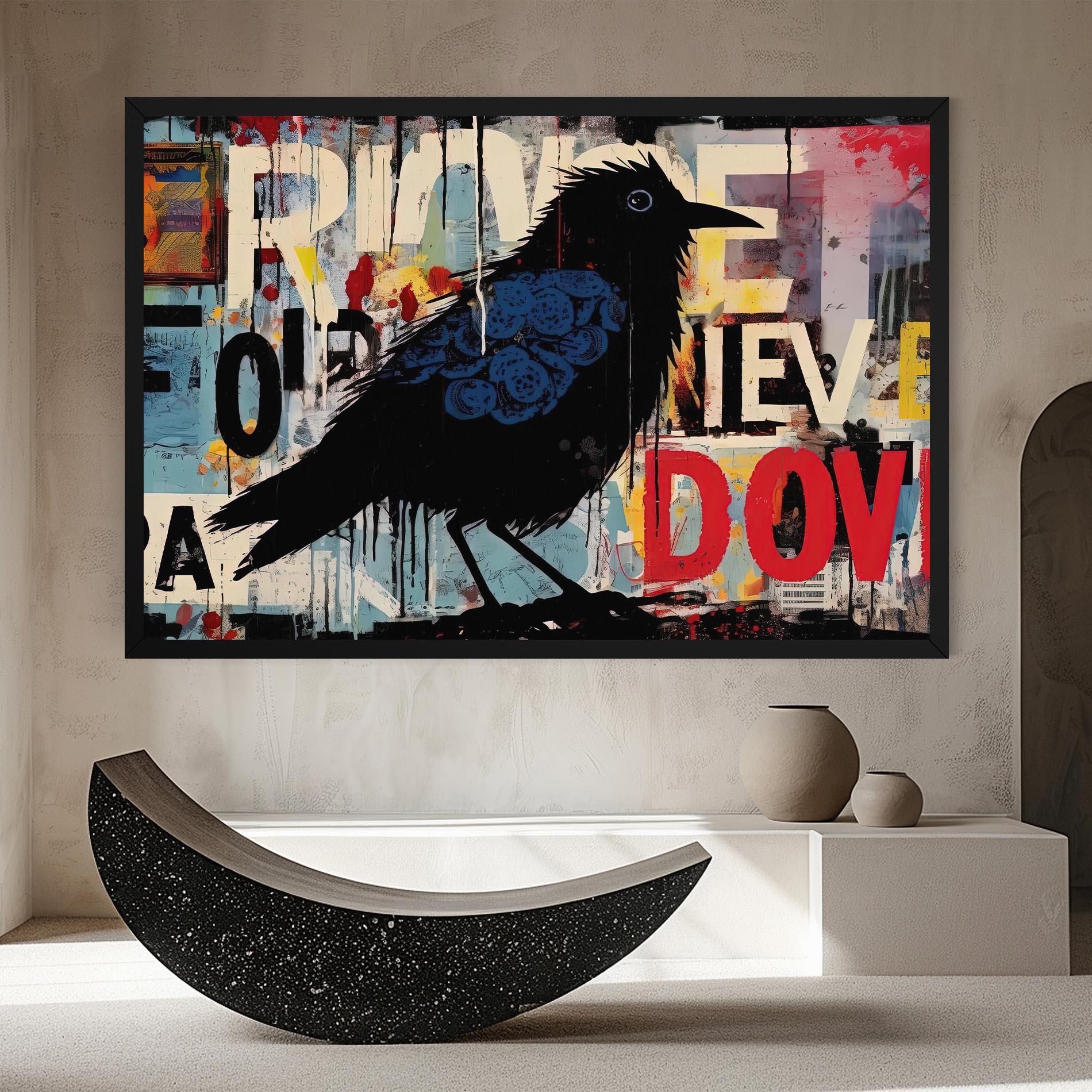 Leinwandbild Bird Old Doodle mockup 8