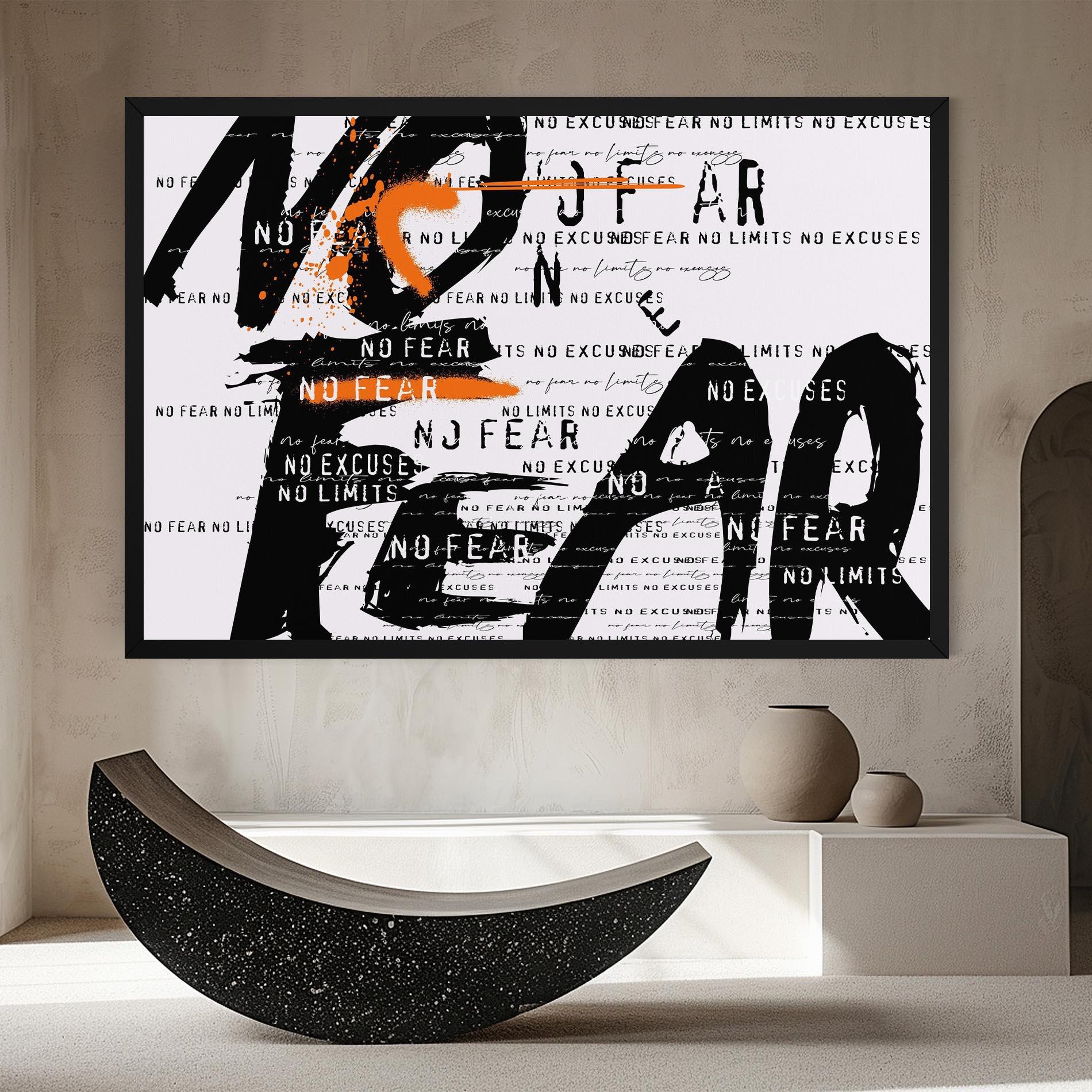 Leinwandbild No Fear Graffiti mockup 8