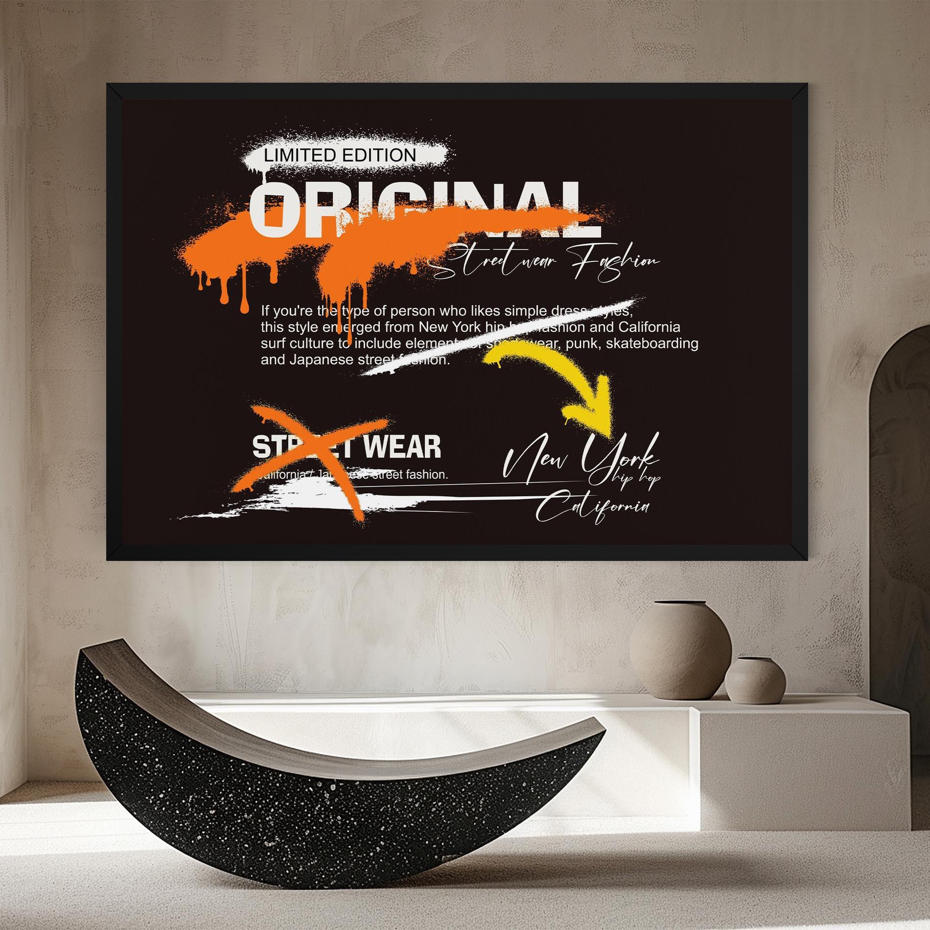 Leinwandbild Original Style Graffiti mockup 8