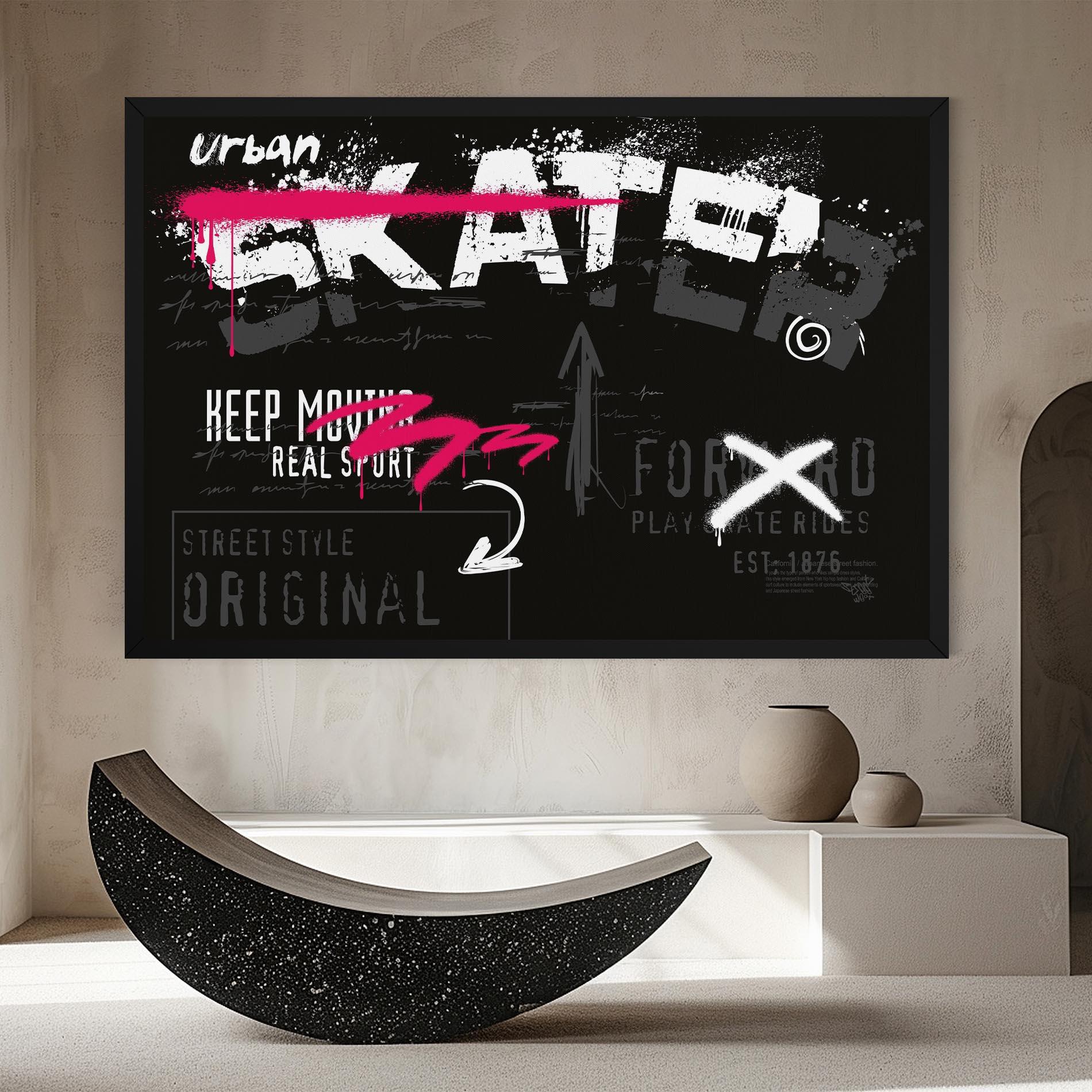 Leinwandbild Skater Spray mockup 8