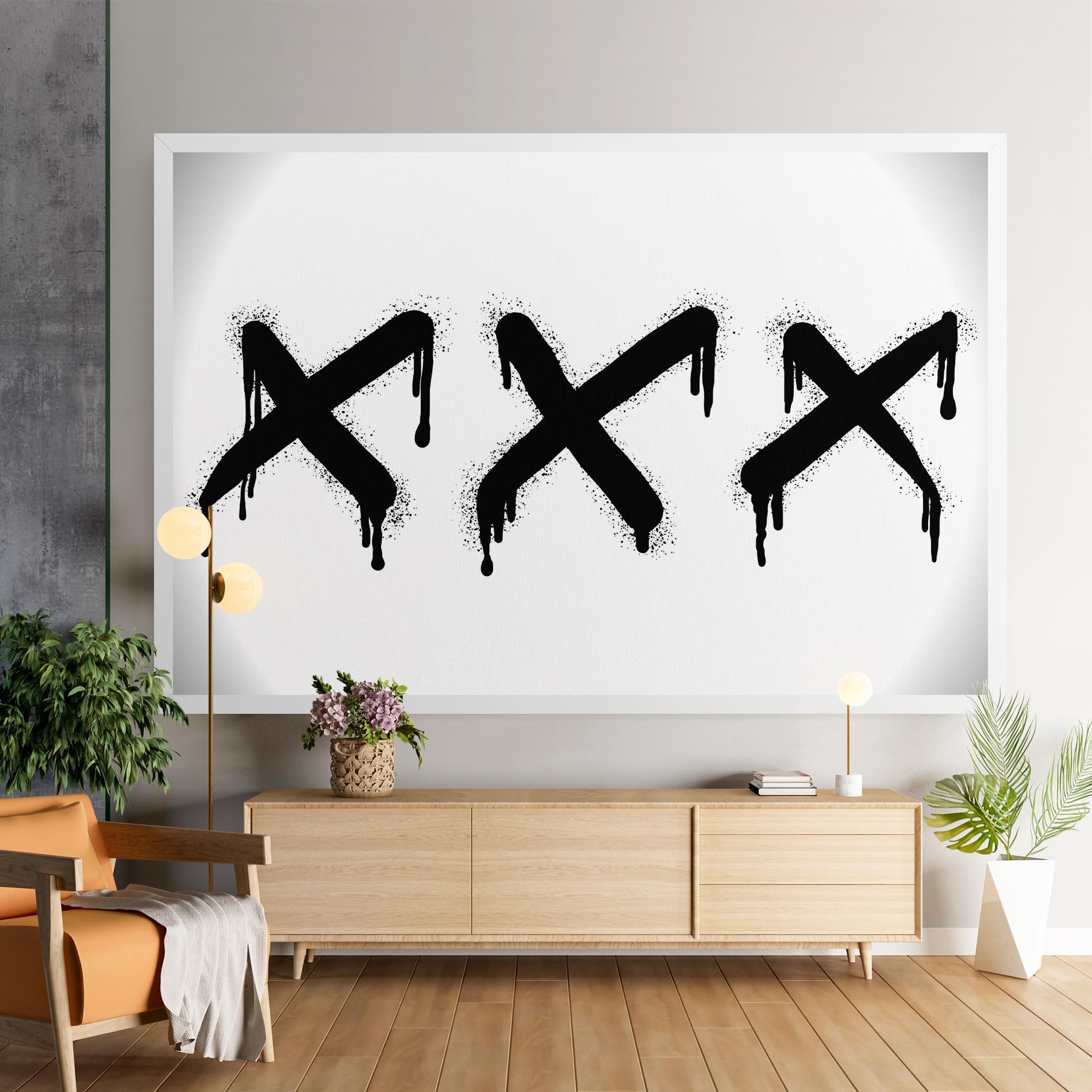 Leinwandbild Grafiti X Spray mockup 9