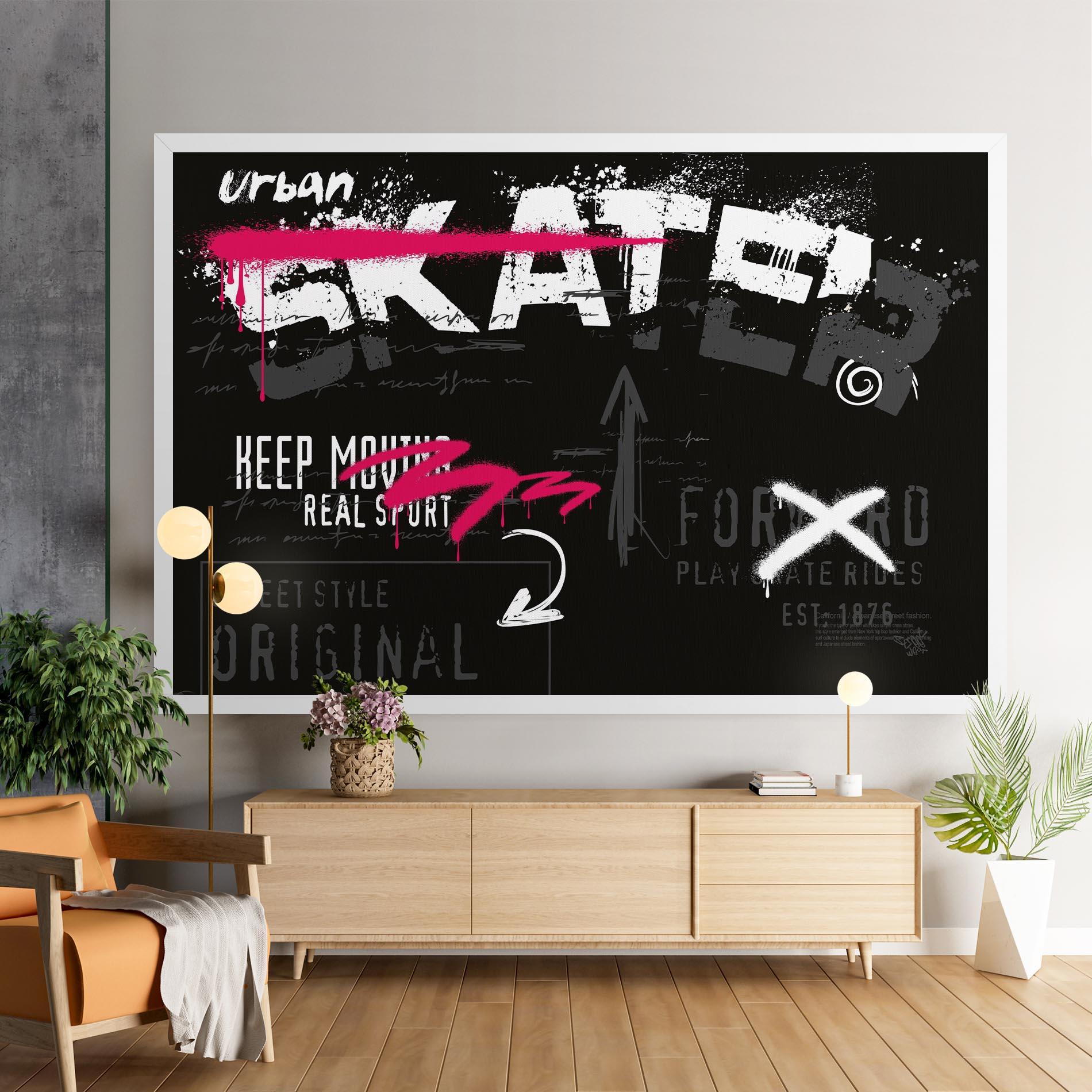 Leinwandbild Skater Spray mockup 9
