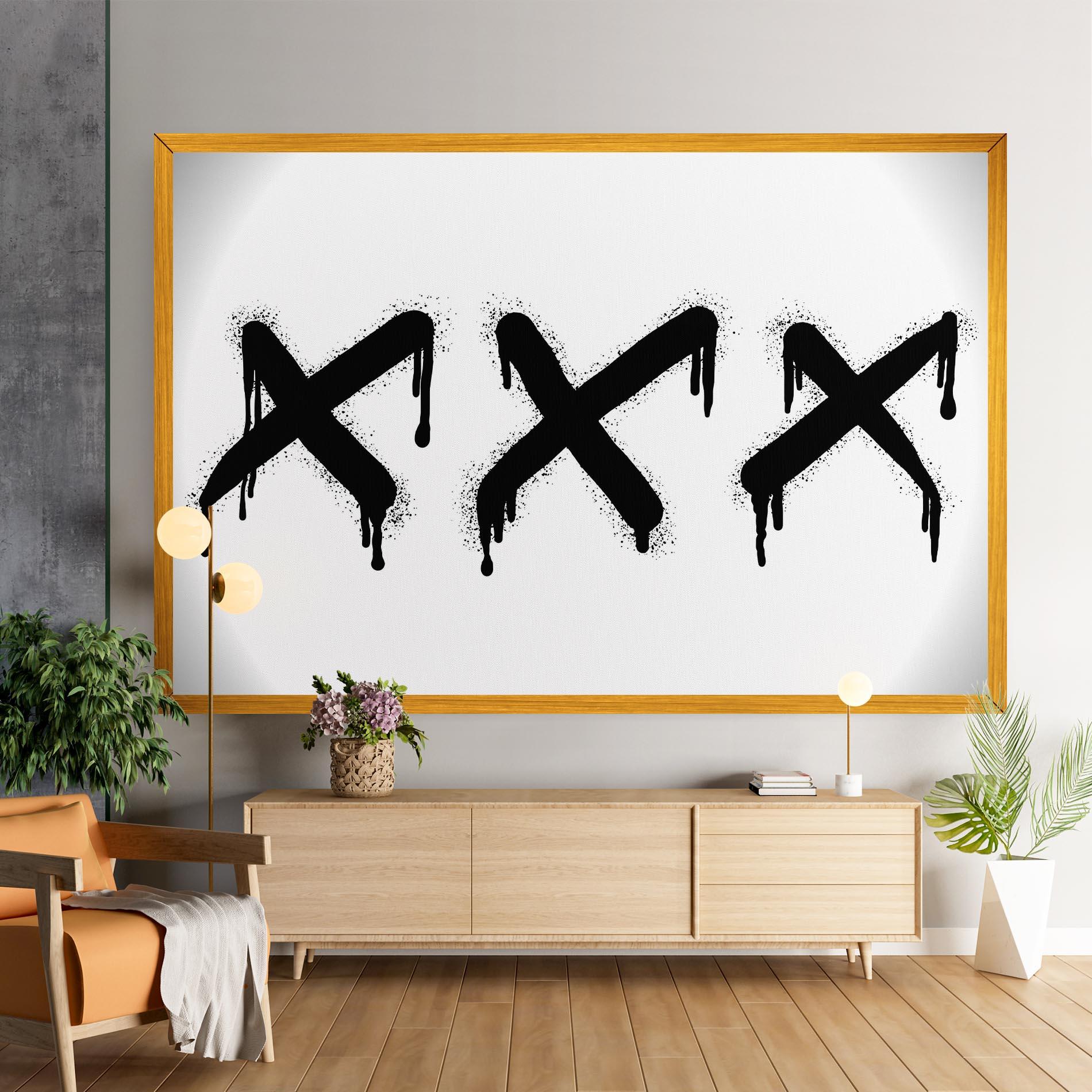 Leinwandbild Grafiti X Spray mockup 9