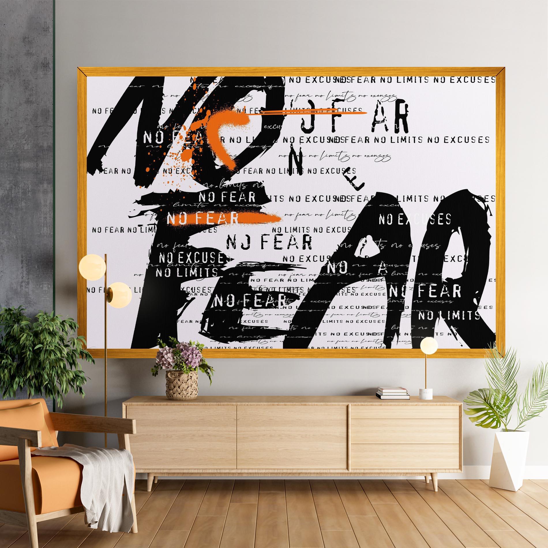 Leinwandbild No Fear Graffiti mockup 9