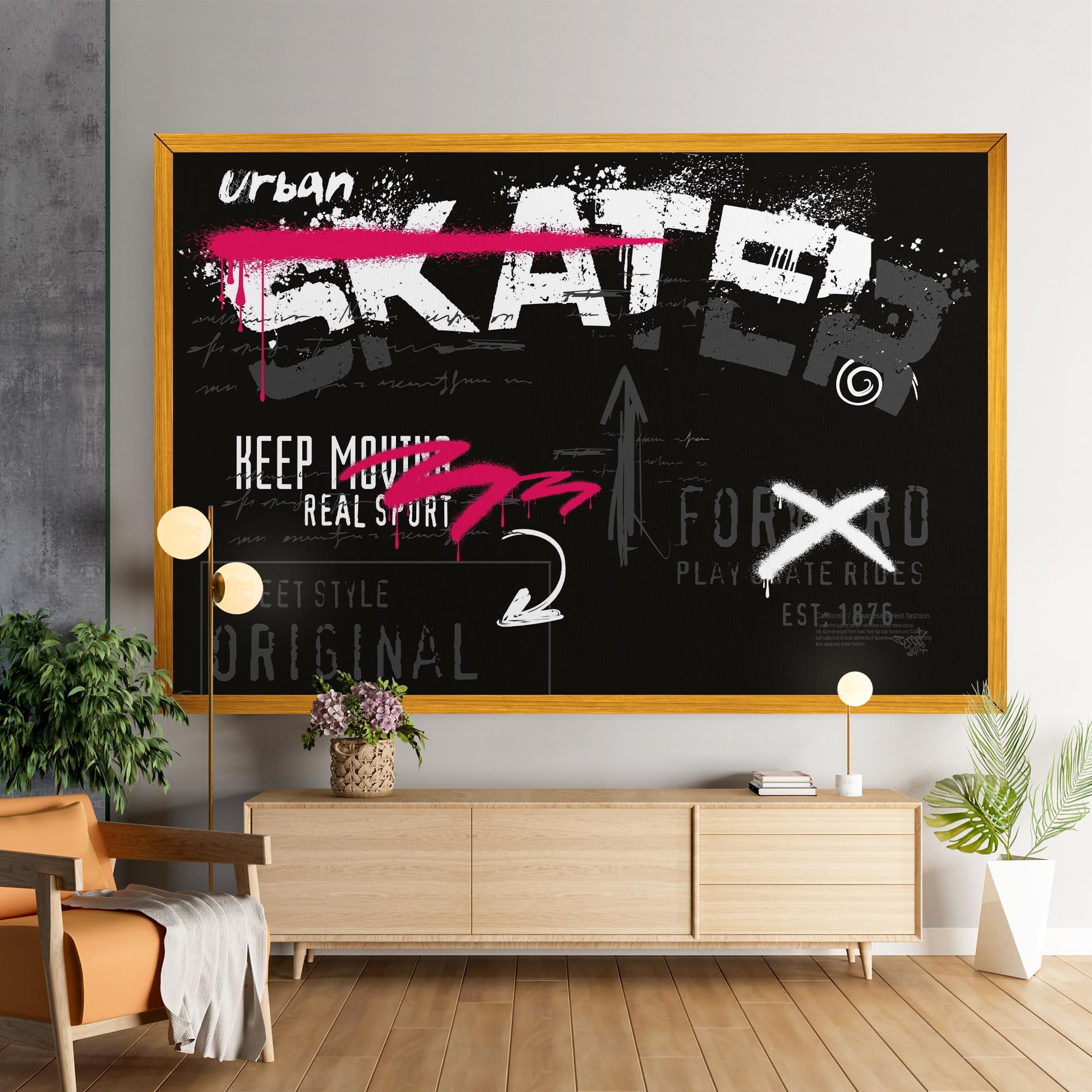 Leinwandbild Skater Spray mockup 9