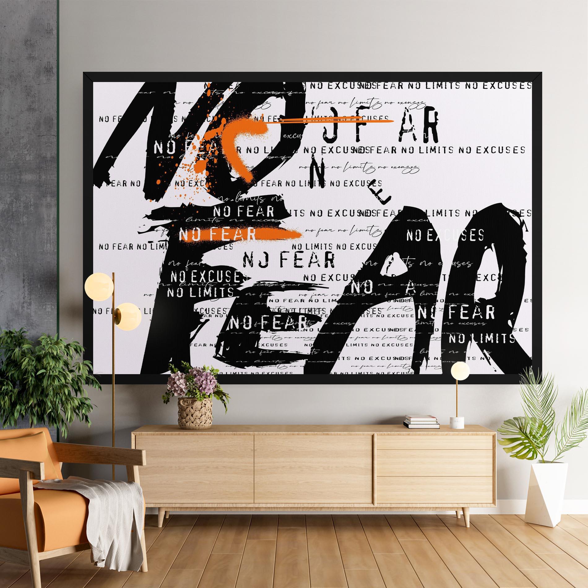 Leinwandbild No Fear Graffiti mockup 9