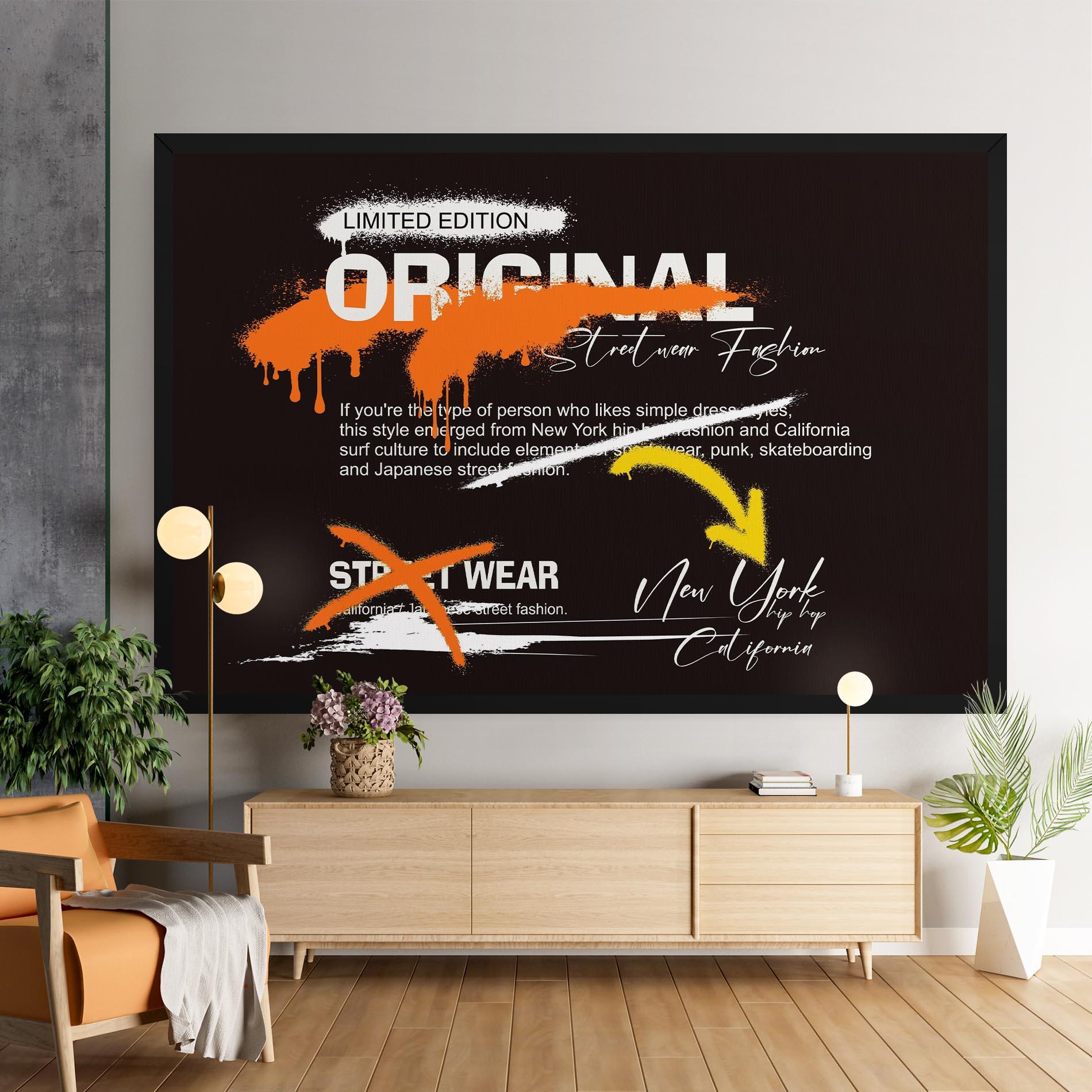 Leinwandbild Original Style Graffiti mockup 9