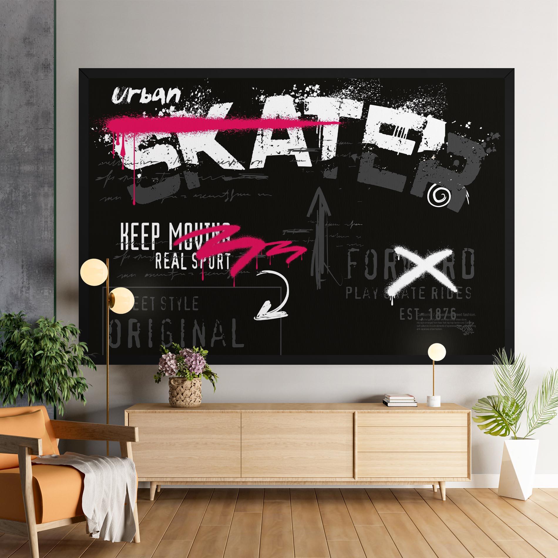 Leinwandbild Skater Spray mockup 9