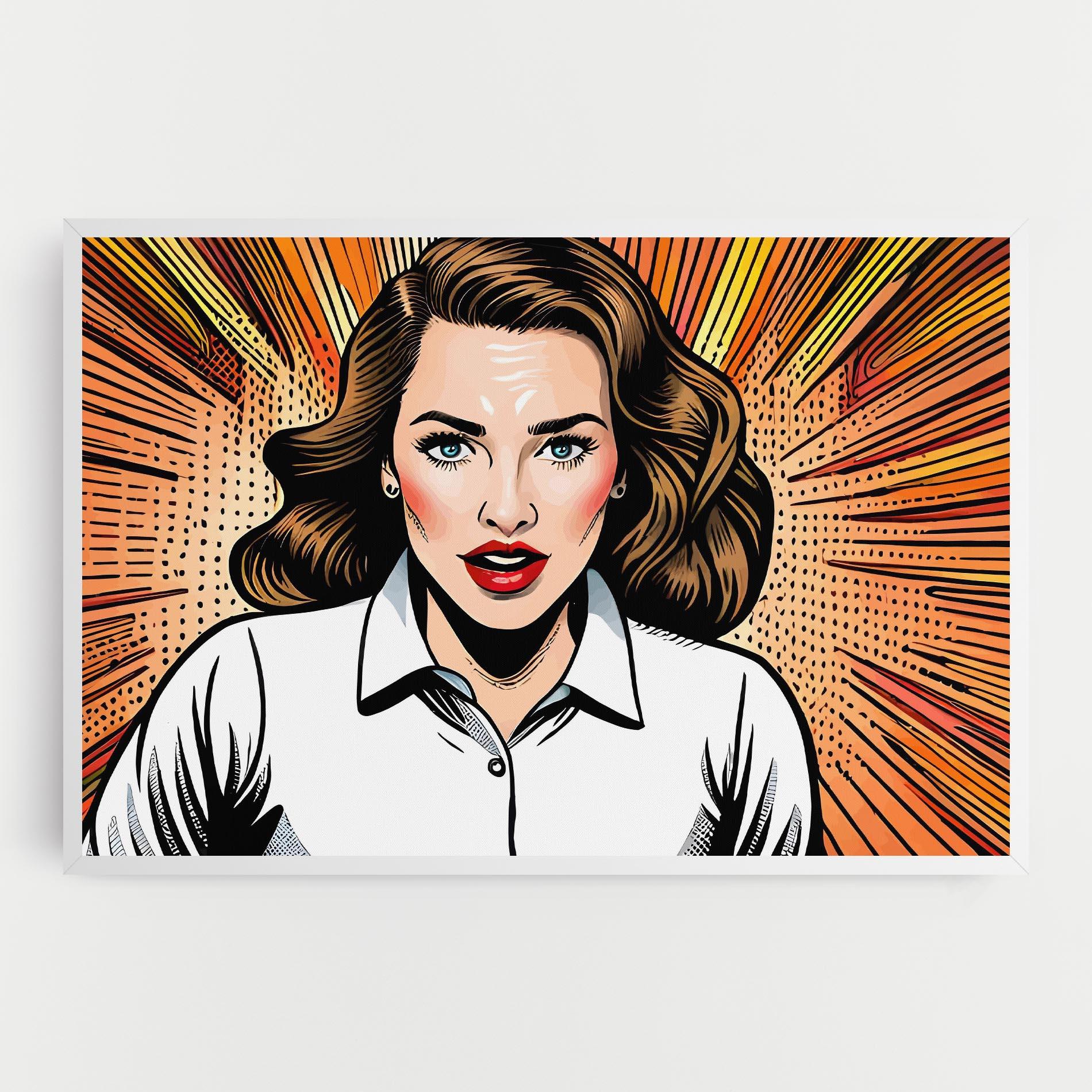 Leinwandbild Blue Eye Pop Art mockup 0