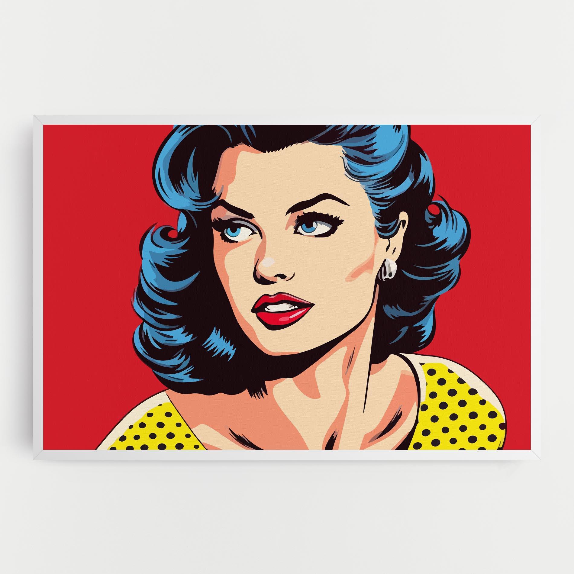 Leinwandbild Blue Pop Eyes mockup 0