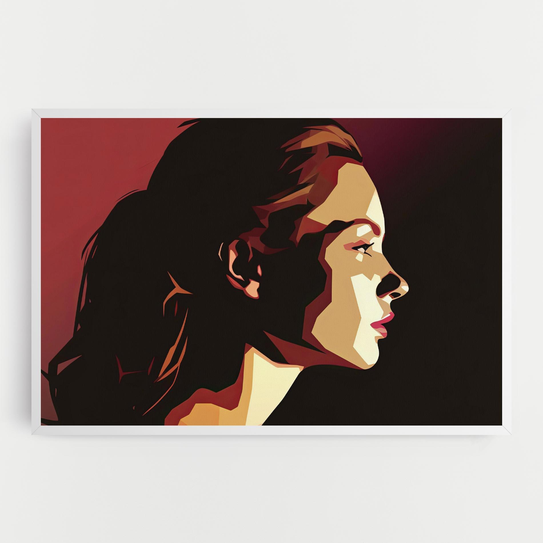 Leinwandbild Cream Red Pop Art mockup 0