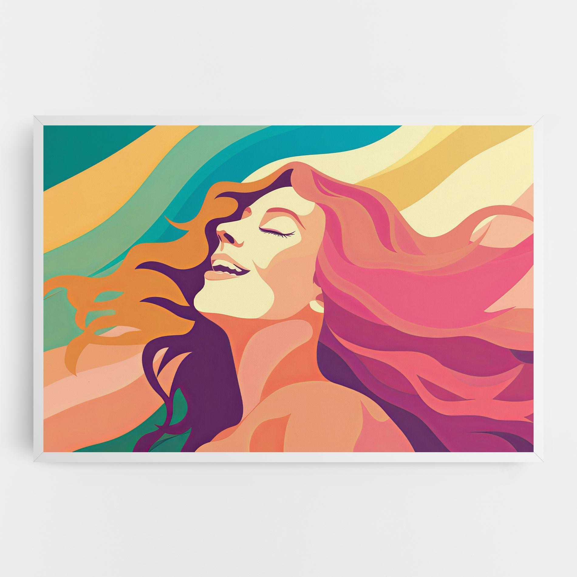 Leinwandbild Pink Pop Hair mockup 0