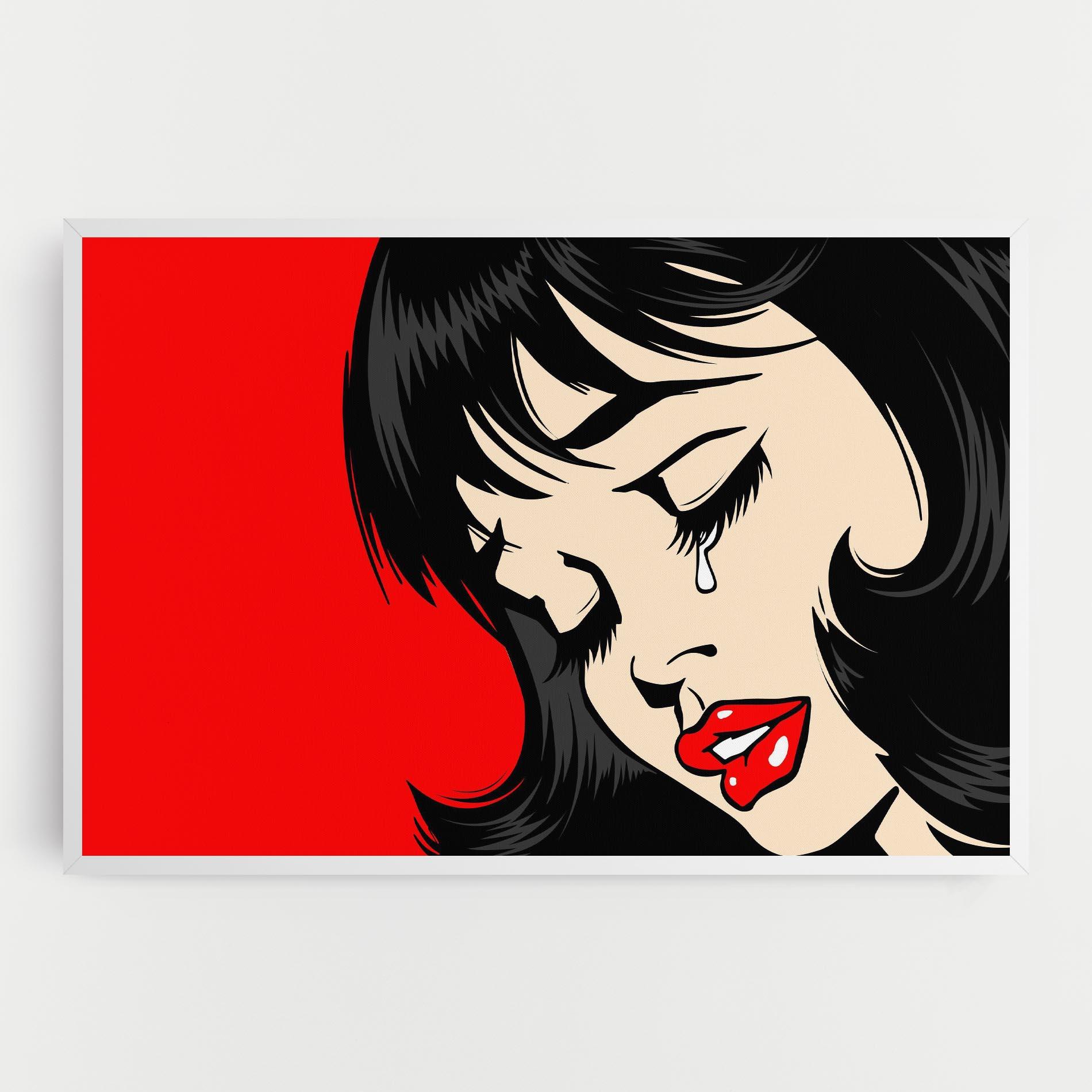 Leinwandbild Pop Crying mockup 0