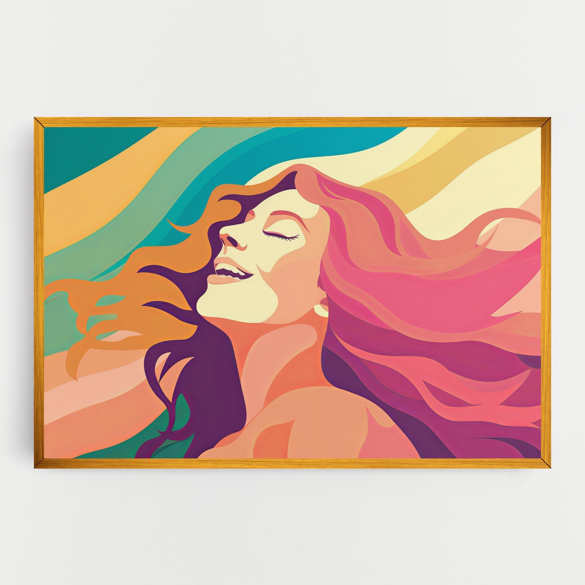 Leinwandbild Pink Pop Hair mockup 0