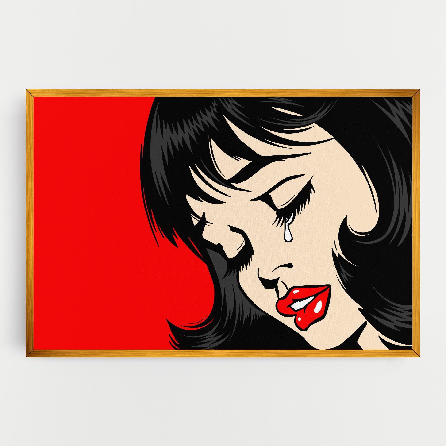 Leinwandbild Pop Crying mockup 0