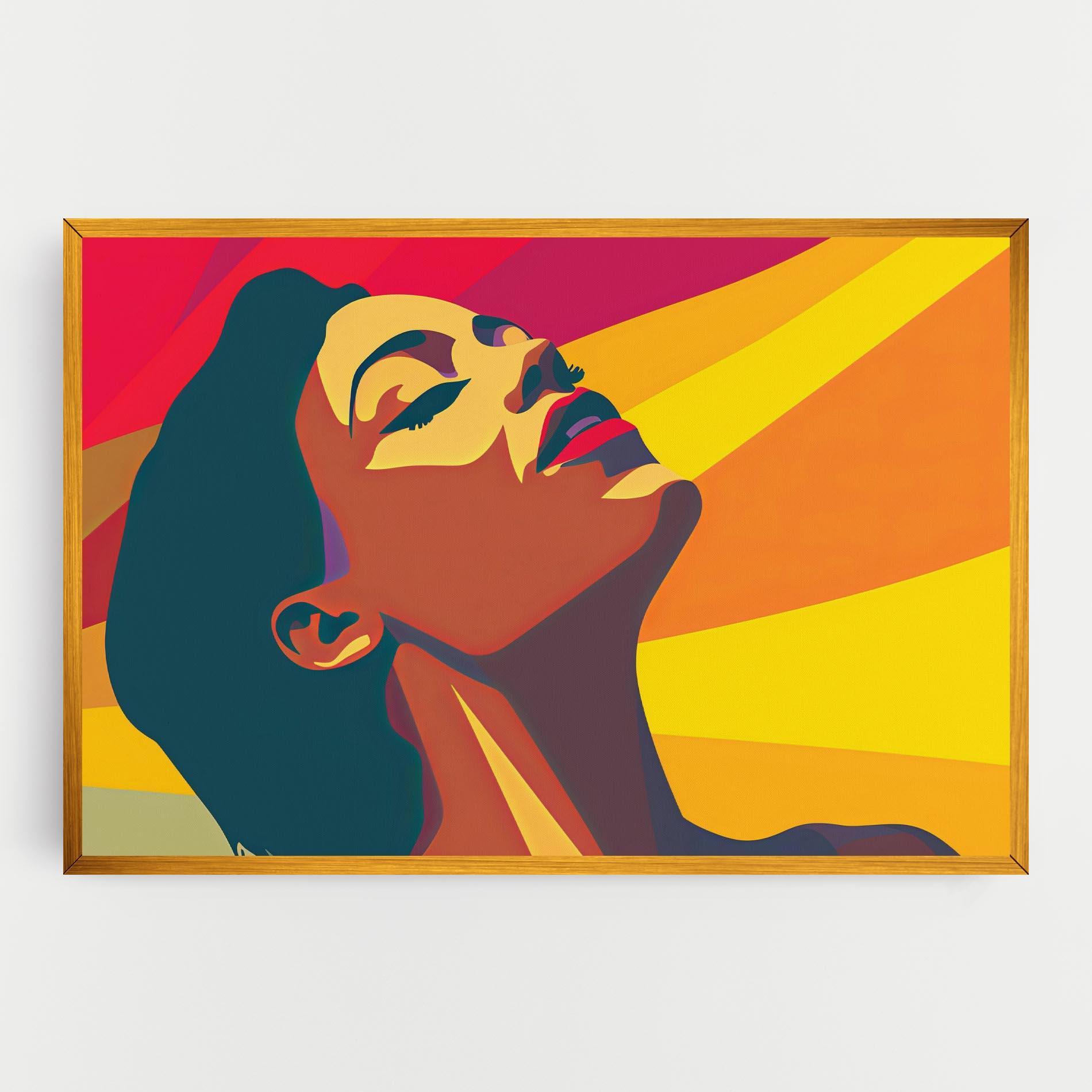 Leinwandbild Pop Female Color mockup 0