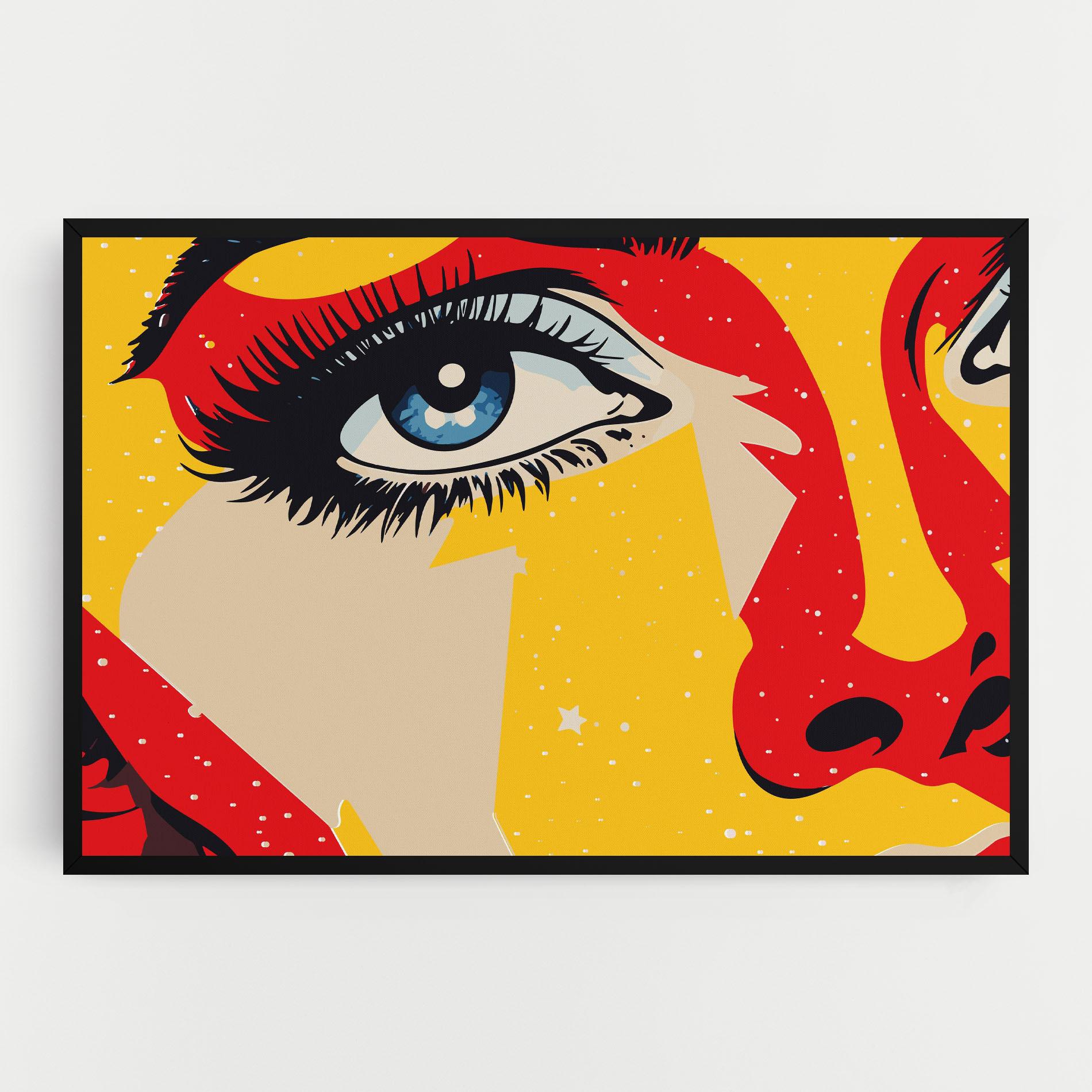 Leinwandbild Blue Pop Eye mockup 0