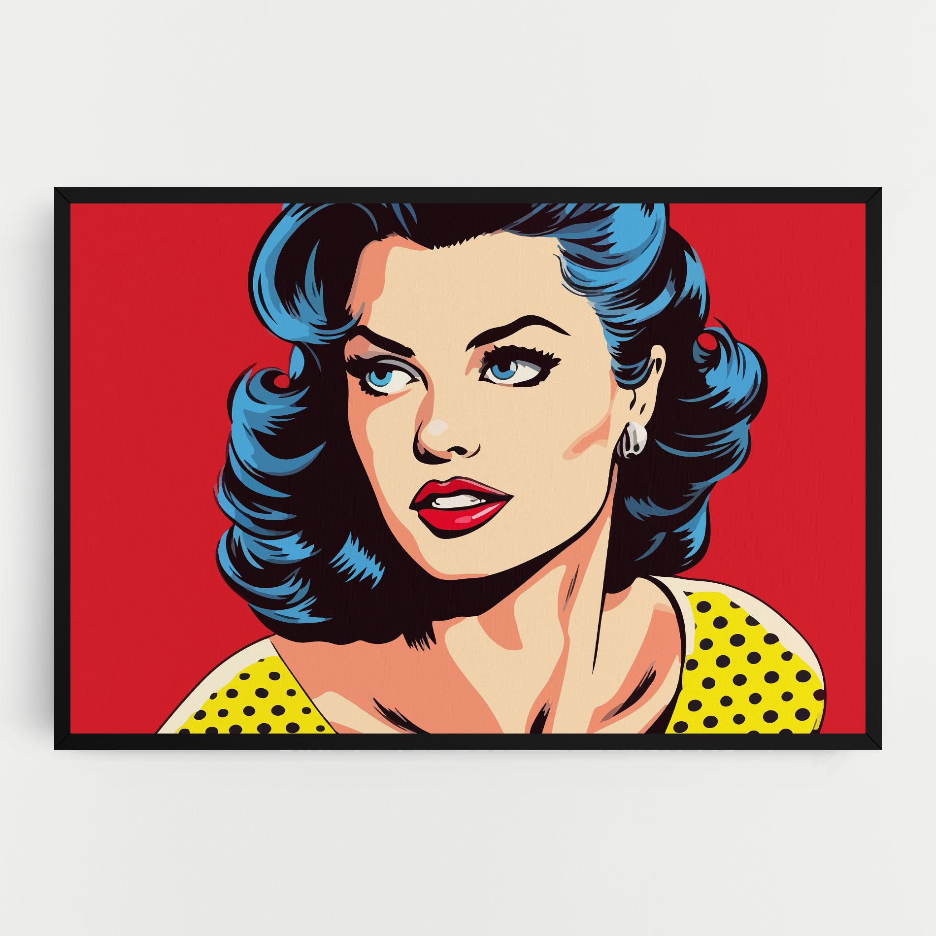 Leinwandbild Blue Pop Eyes mockup 0