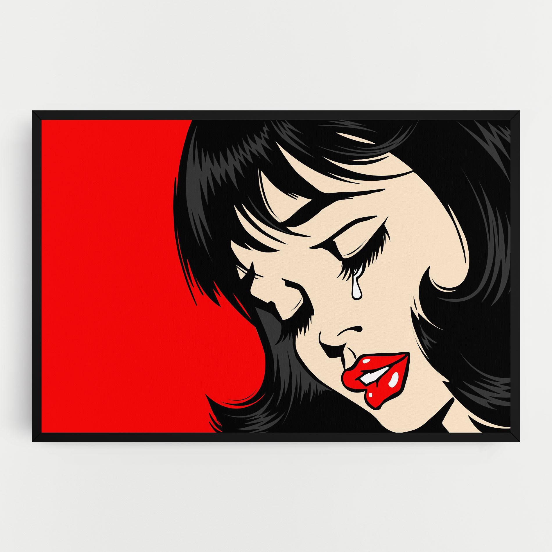 Leinwandbild Pop Crying mockup 0