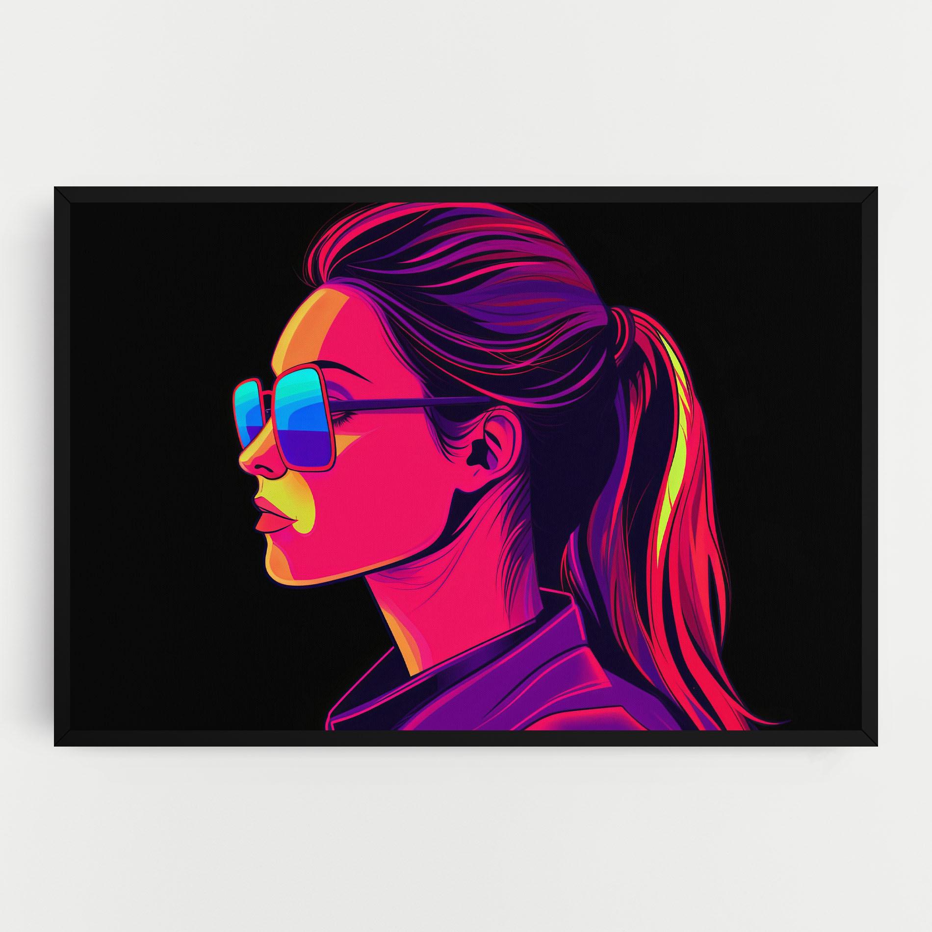 Leinwandbild Purple Pop Hair mockup 0