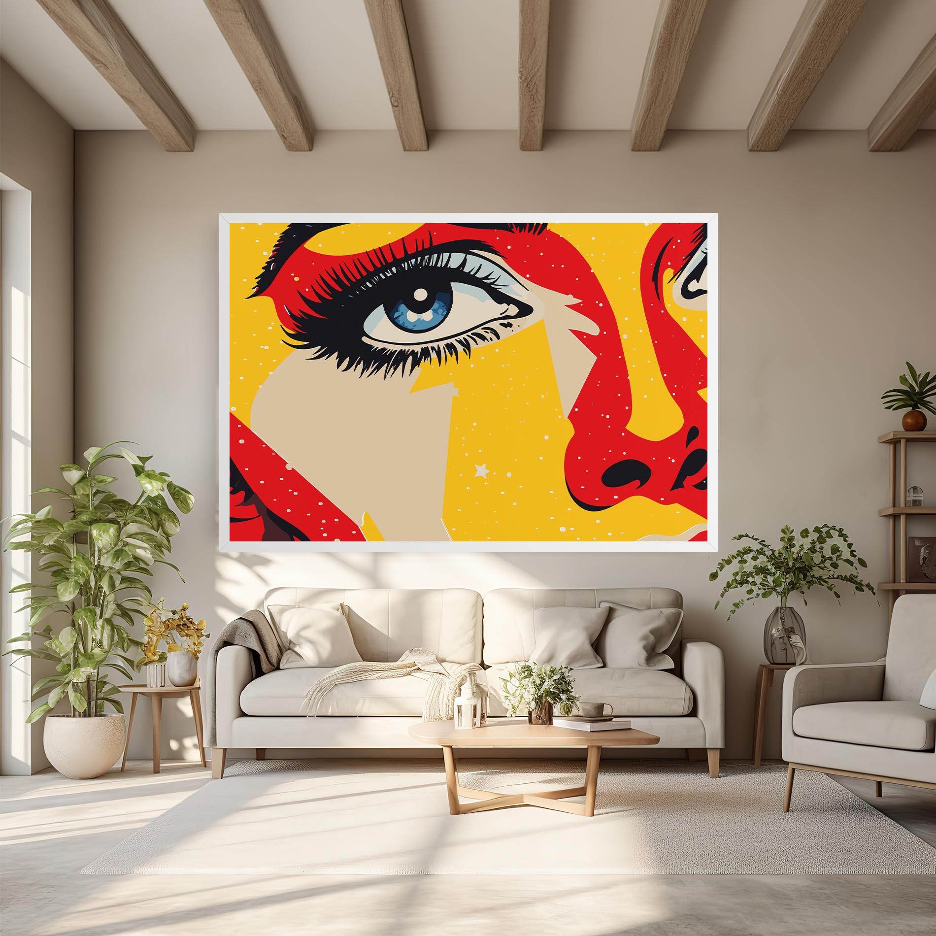 Leinwandbild Blue Pop Eye mockup 6