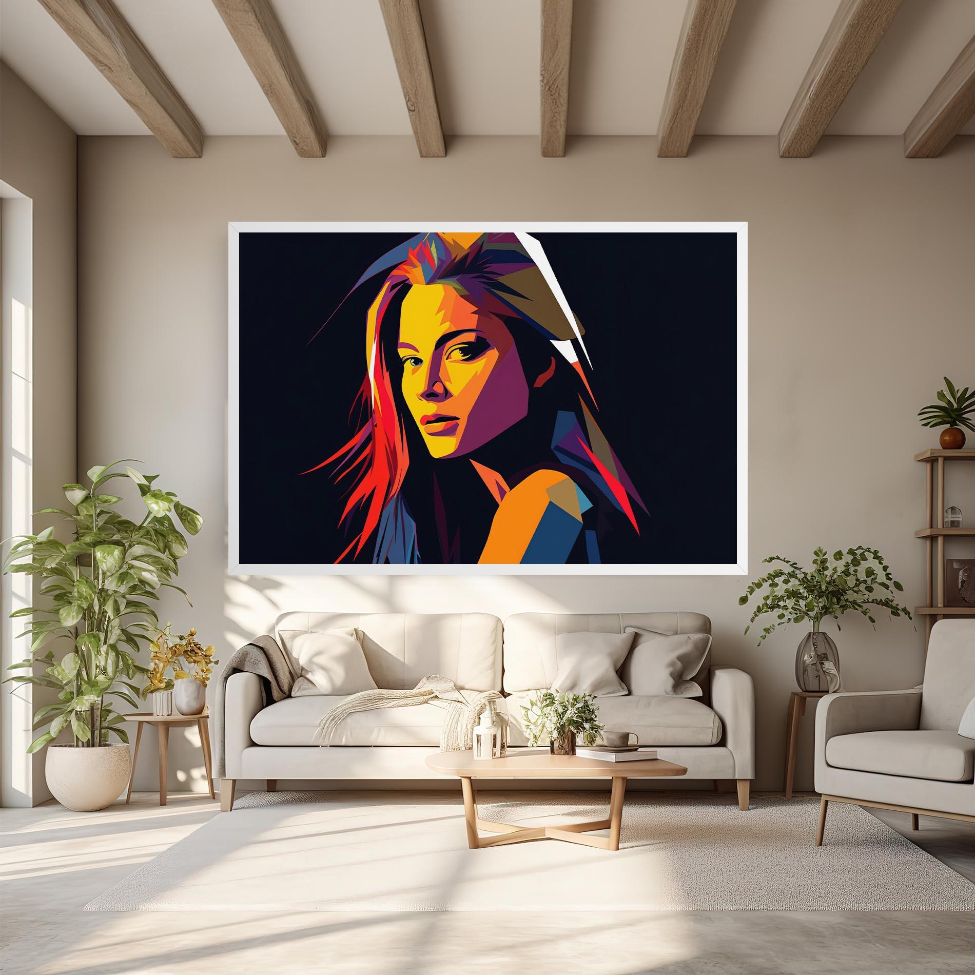 Leinwandbild Orange Pop Light mockup 6