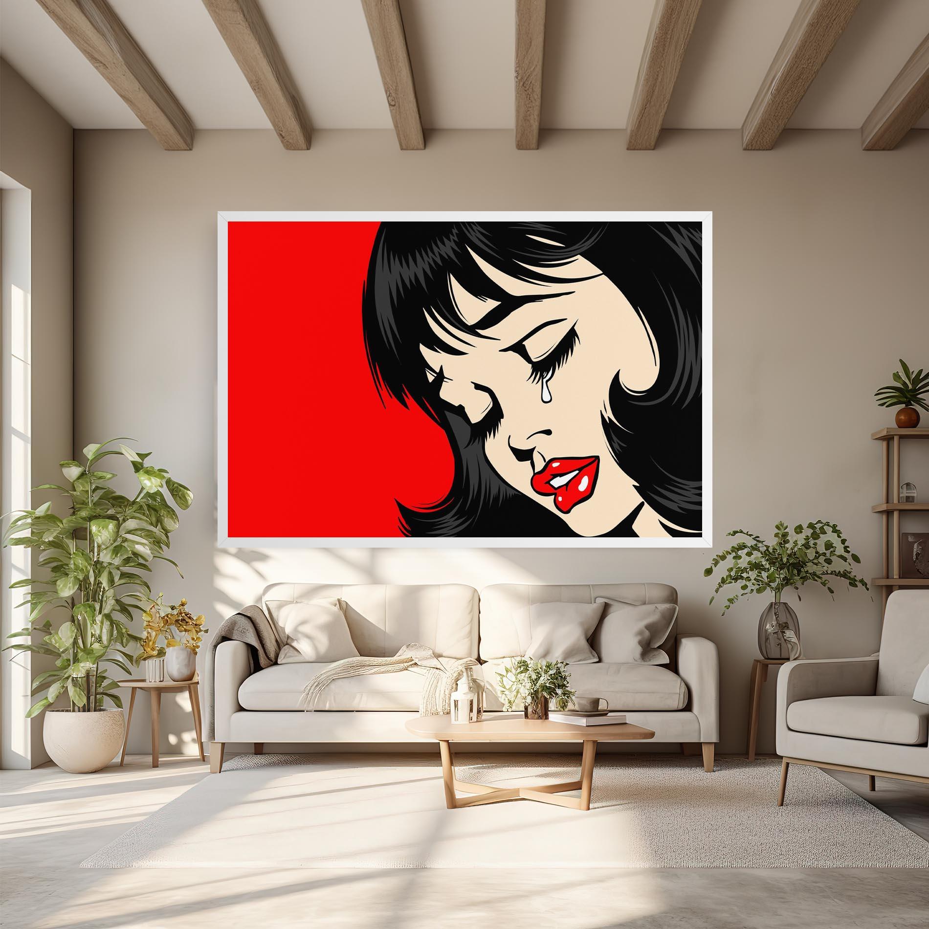 Leinwandbild Pop Crying mockup 6