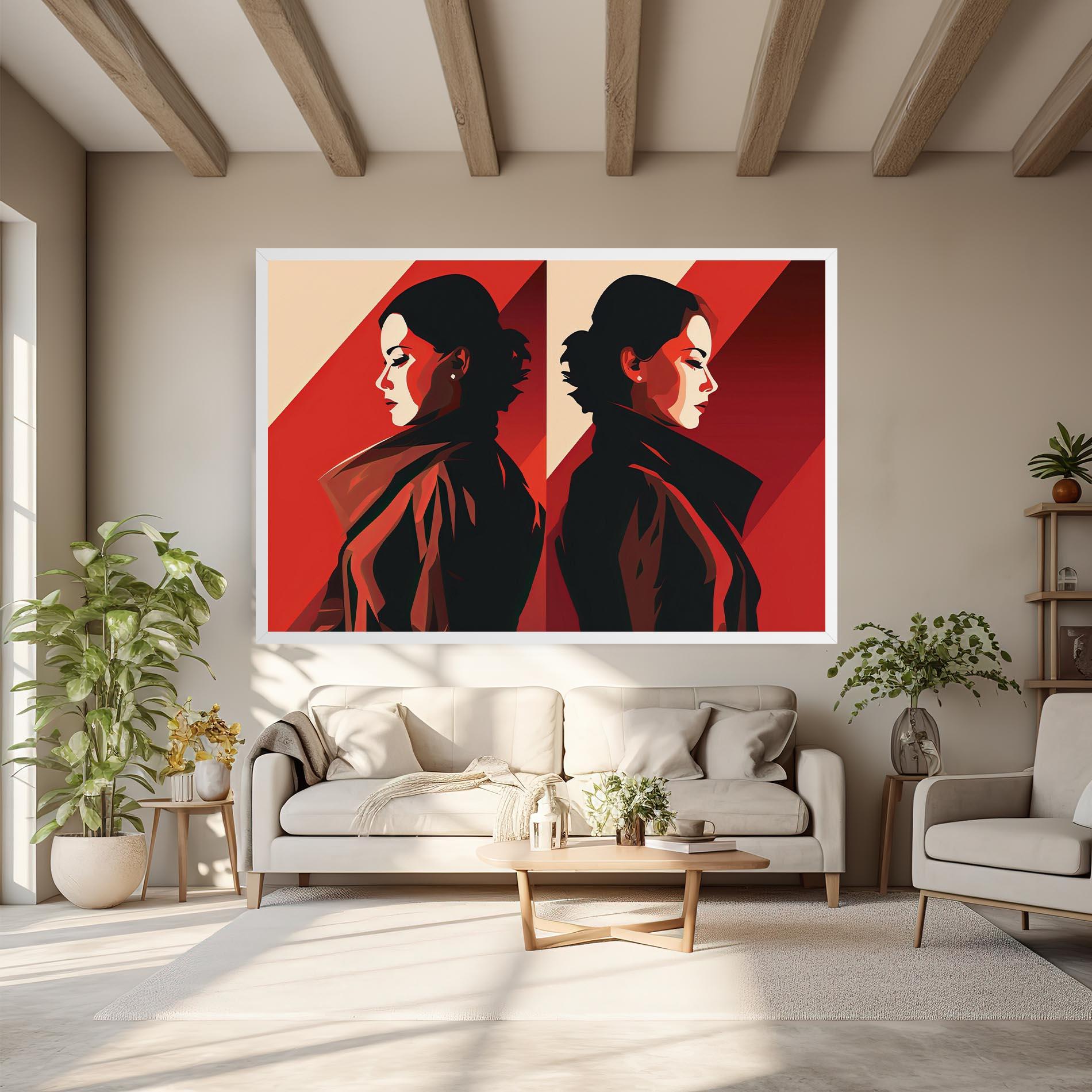 Leinwandbild Pop Outfit Lady mockup 6