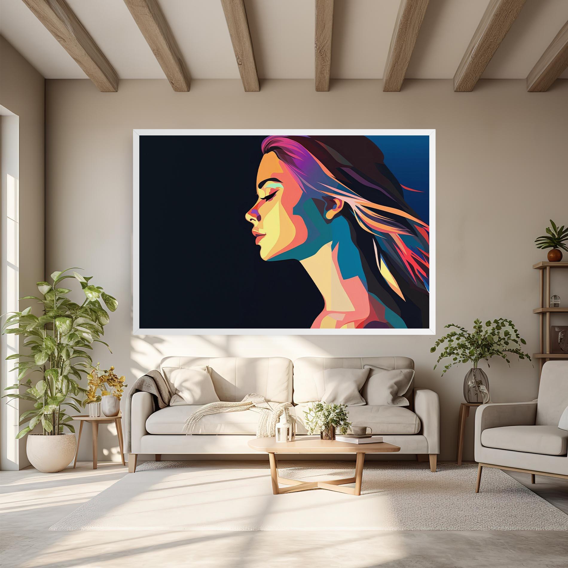 Leinwandbild Worm Pop Light mockup 6