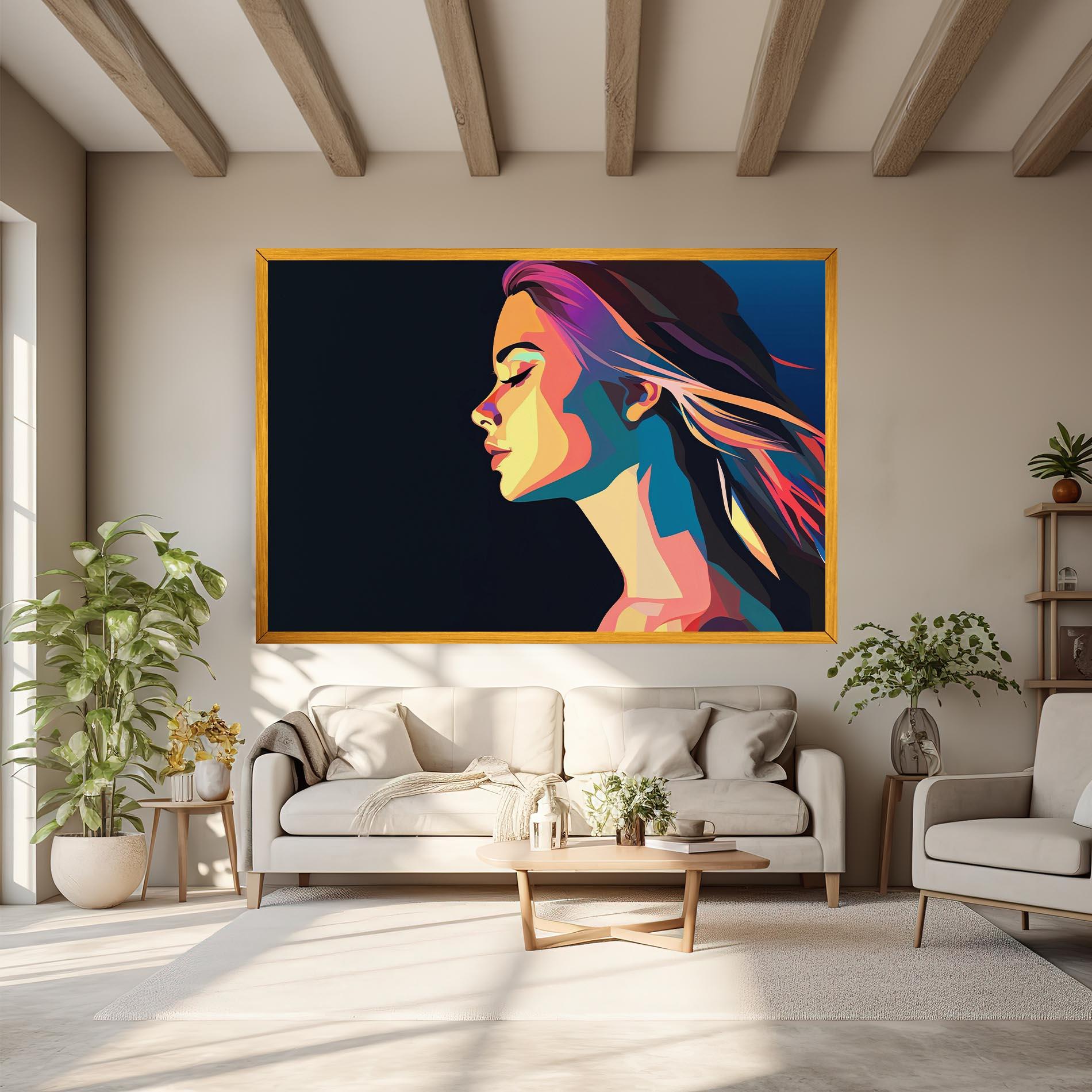 Leinwandbild Worm Pop Light mockup 6