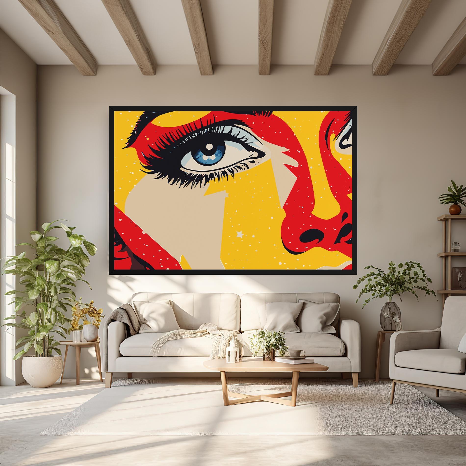 Leinwandbild Blue Pop Eye mockup 6