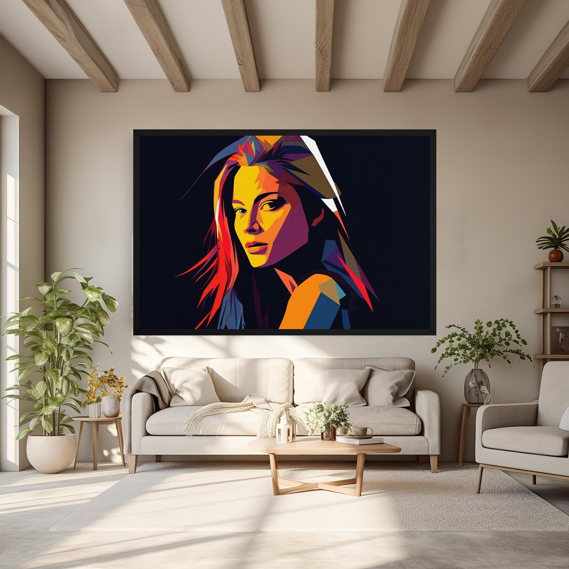 Leinwandbild Orange Pop Light mockup 6