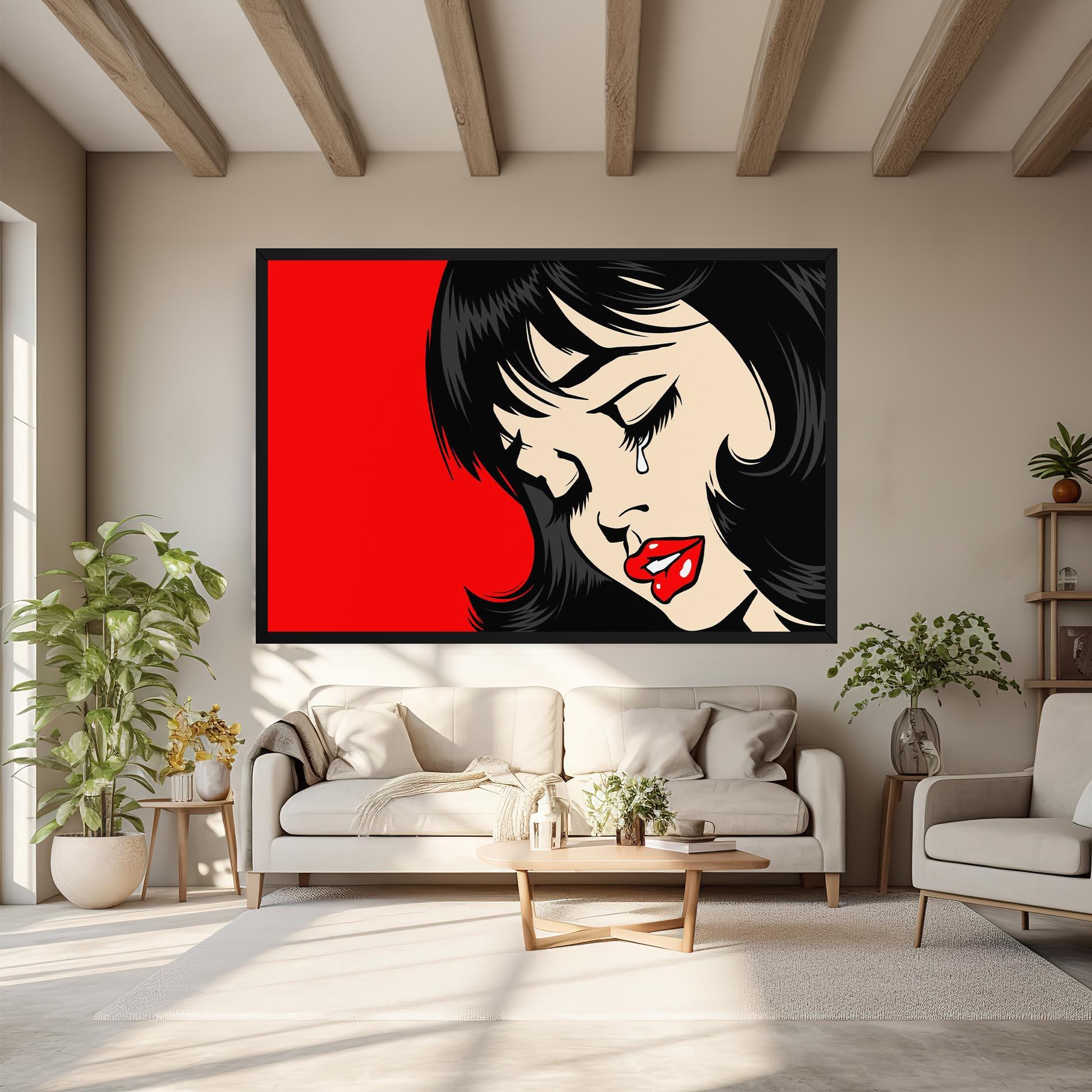 Leinwandbild Pop Crying mockup 6