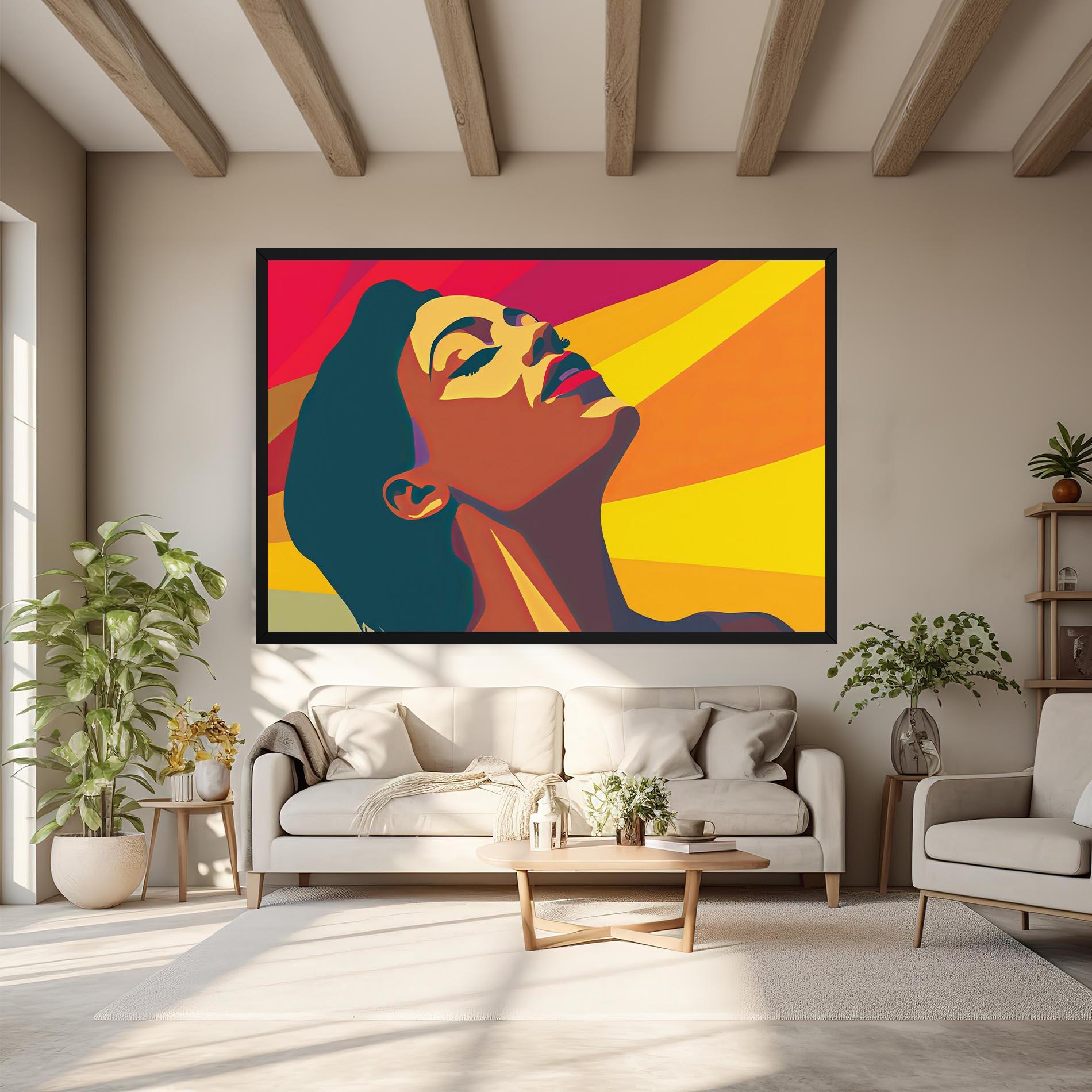 Leinwandbild Pop Female Color mockup 6