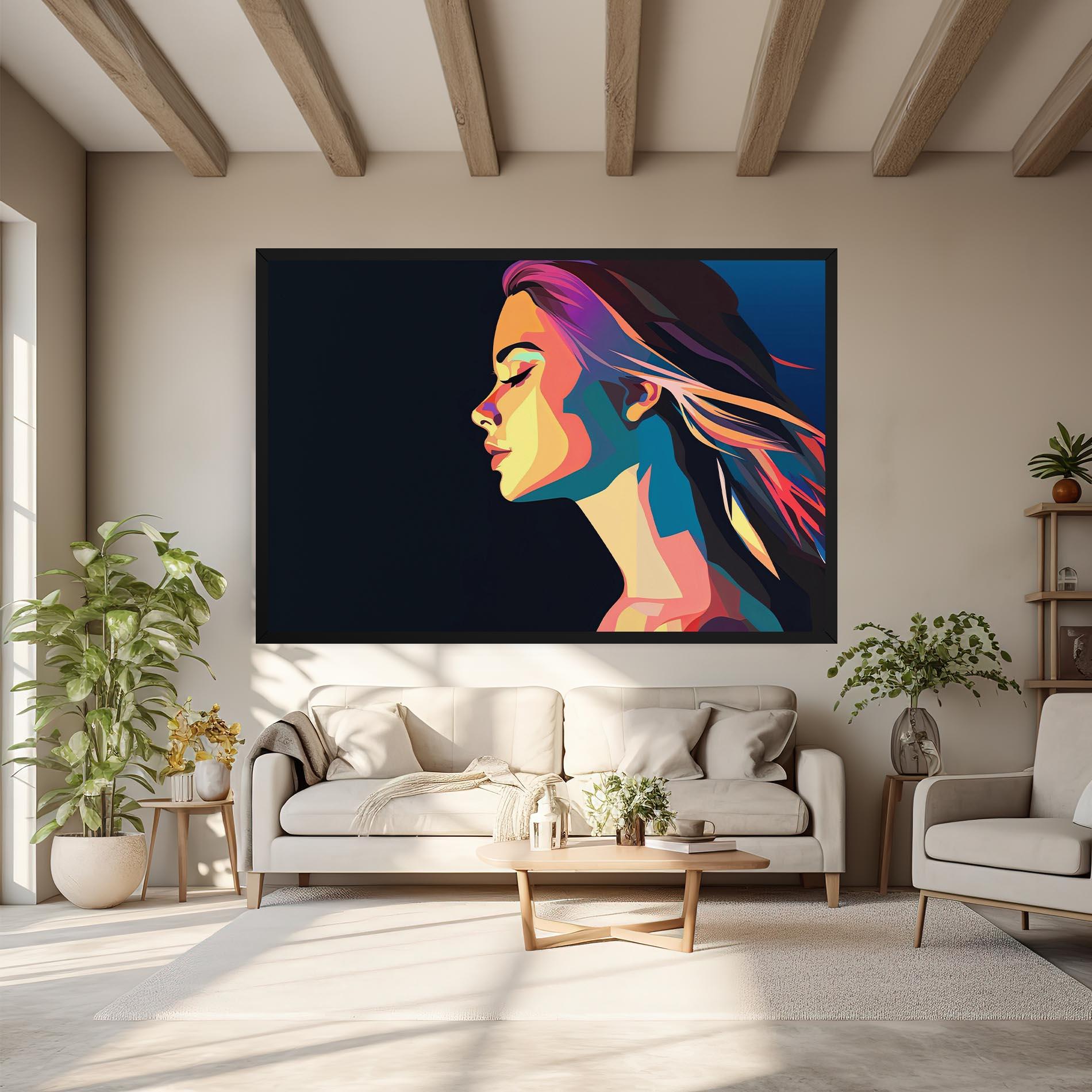 Leinwandbild Worm Pop Light mockup 6