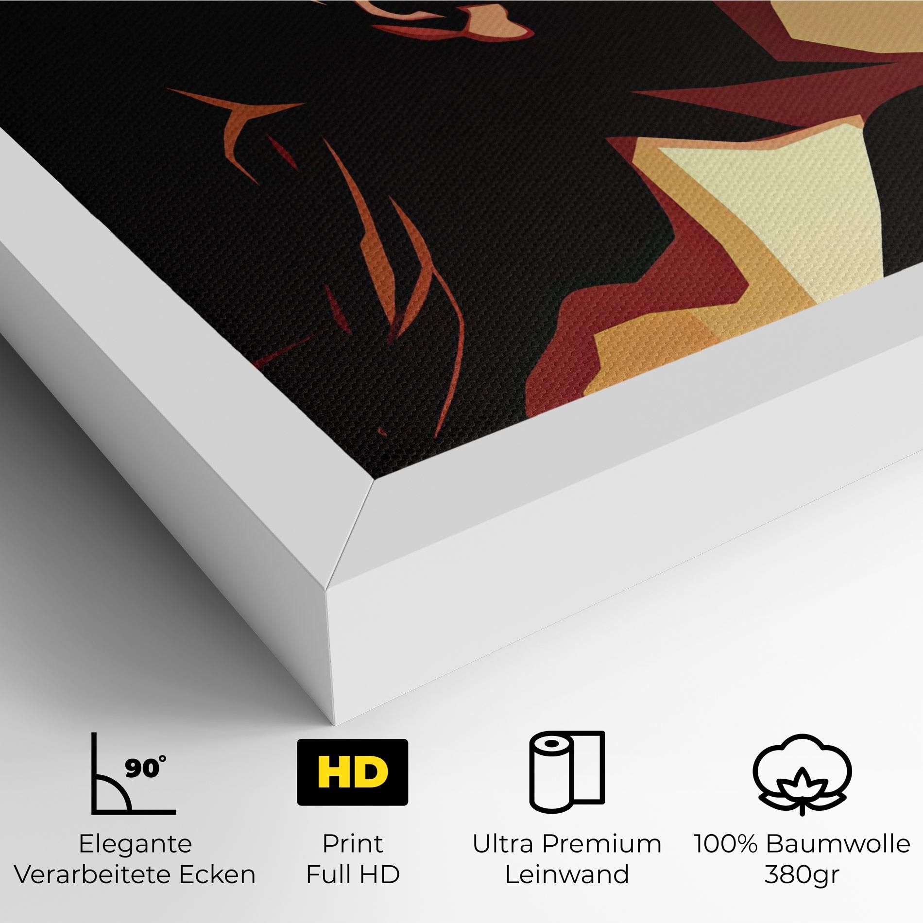 Cream Red Pop Art mockup 4