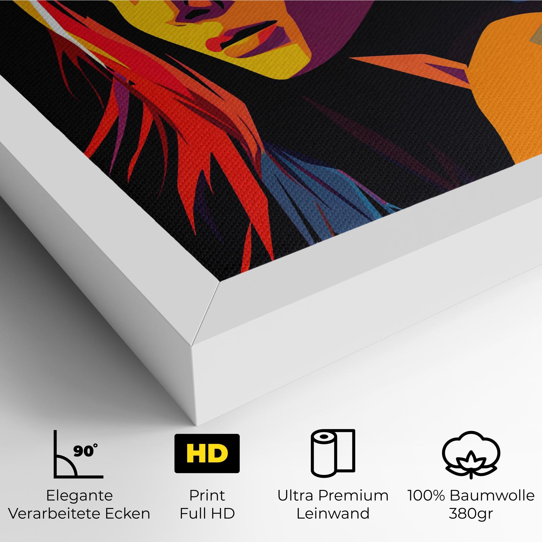 Leinwandbild Orange Pop Light mockup 4