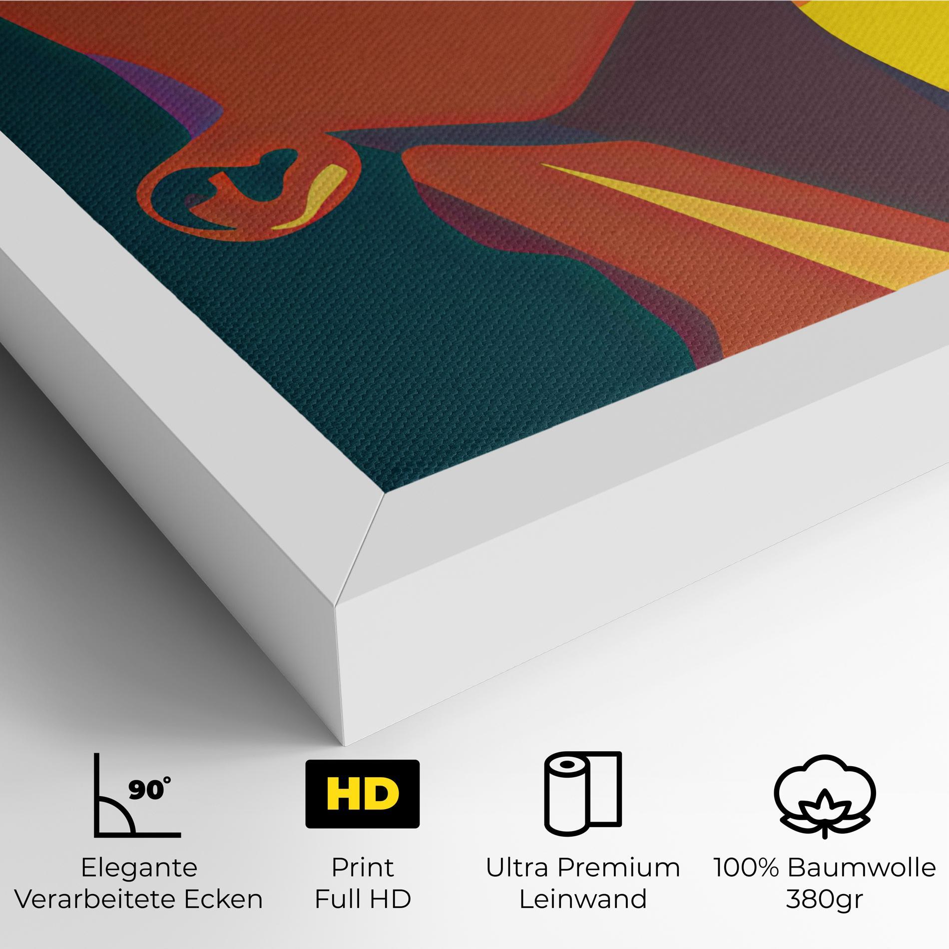 Leinwandbild Pop Female Color mockup 4