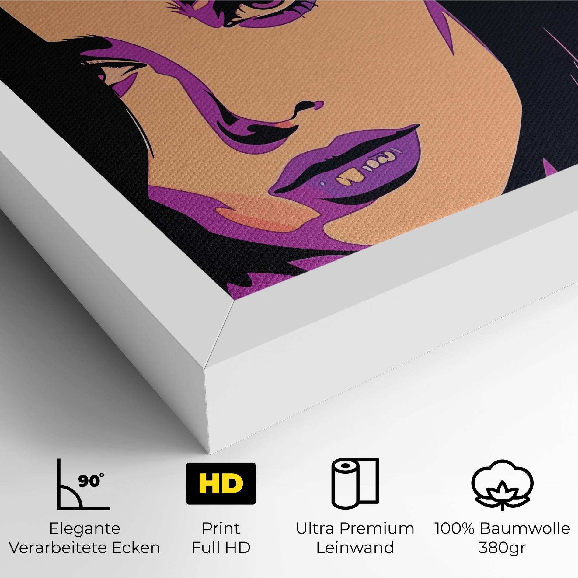 Pop Purple Woman mockup 4