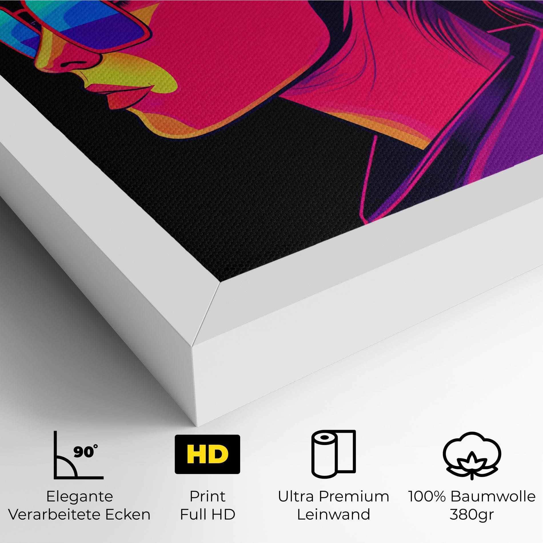 Leinwandbild Purple Pop Hair mockup 4