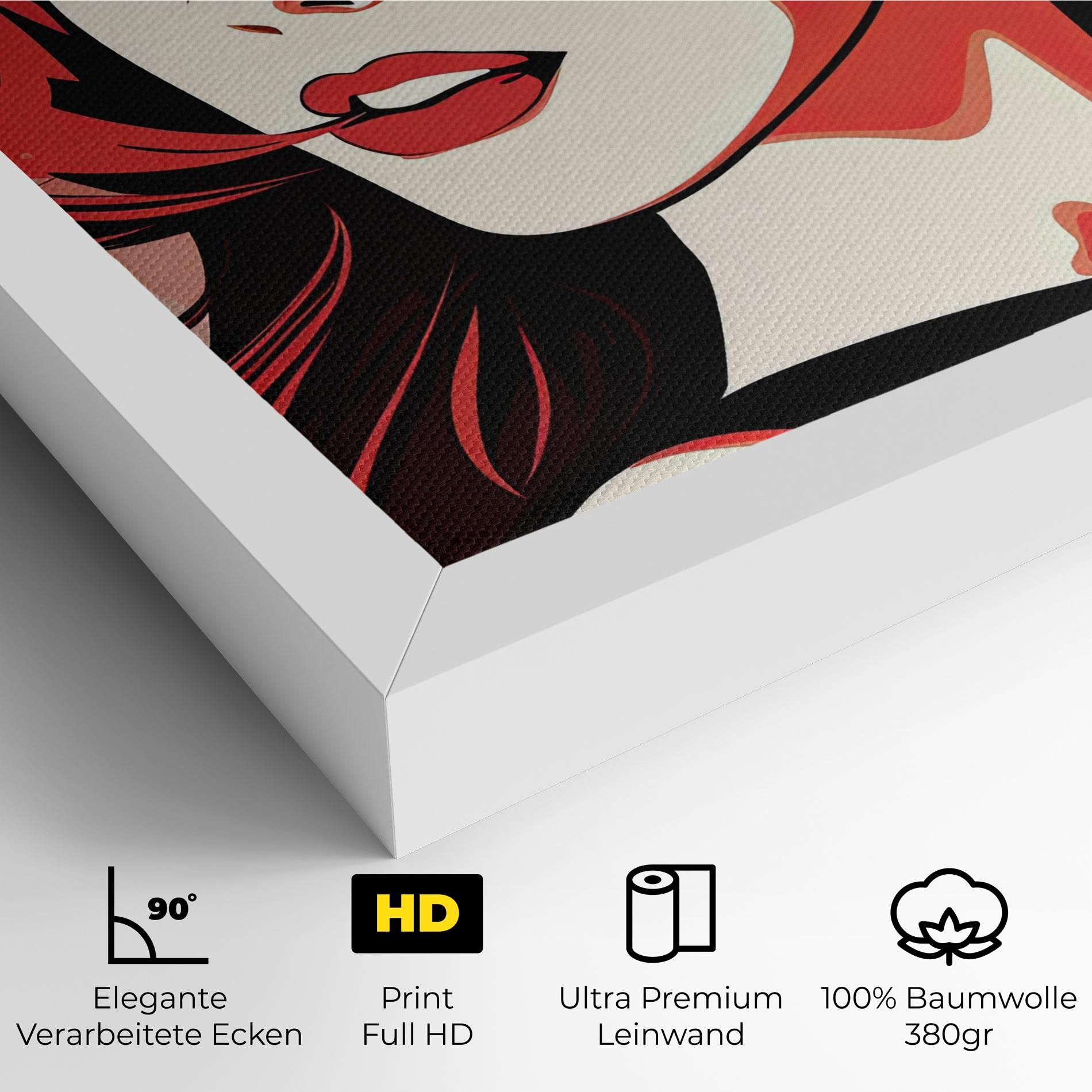 Red Hair Pop Art mockup 4