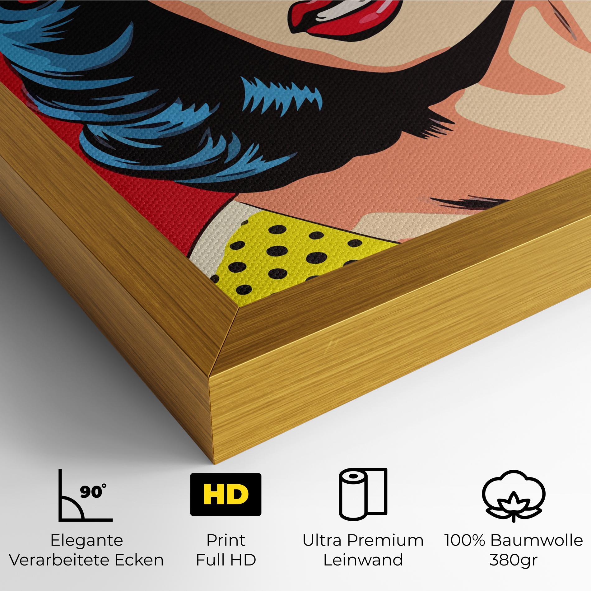 Leinwandbild Blue Pop Eyes mockup 4