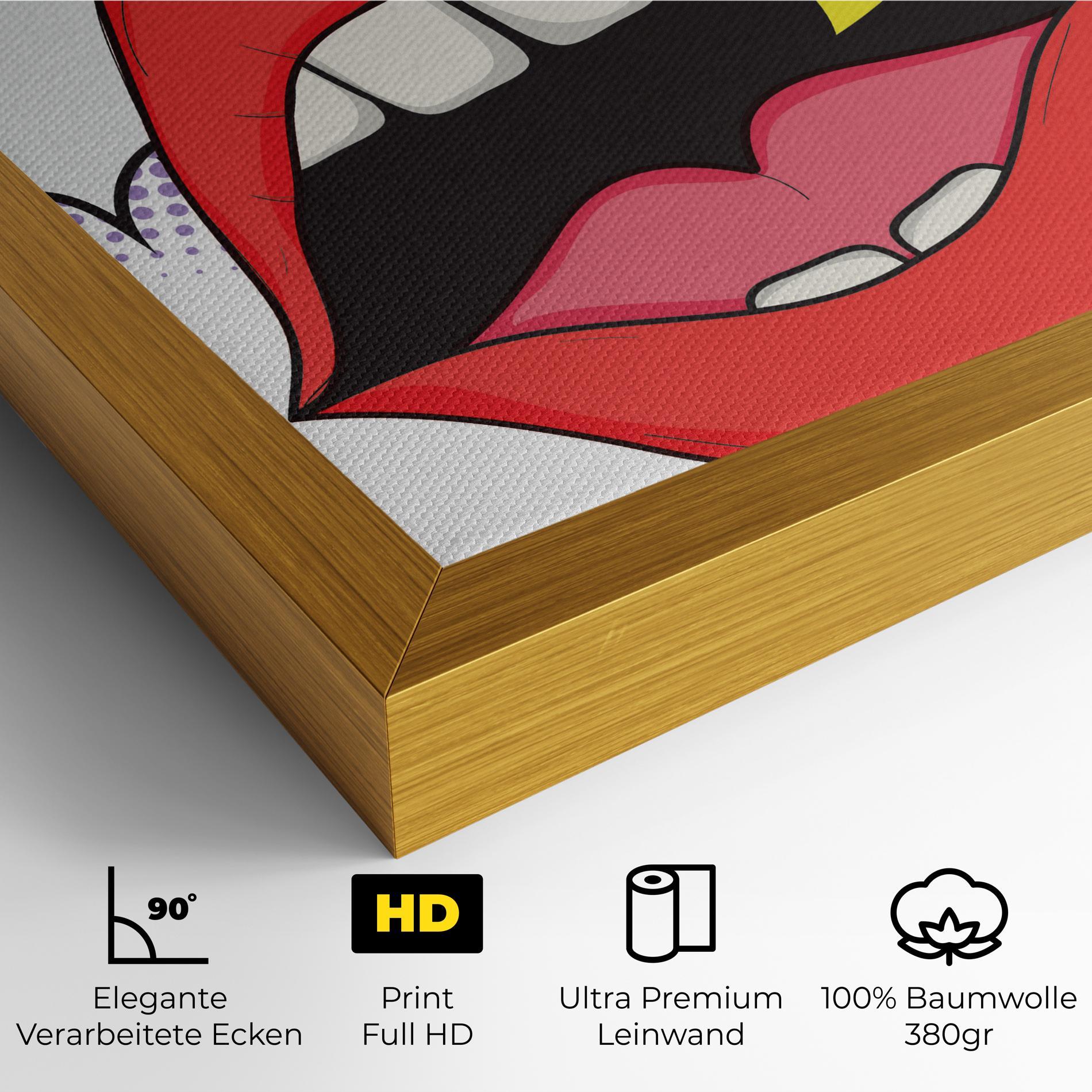 Leinwandbild Boom Pop Art mockup 4