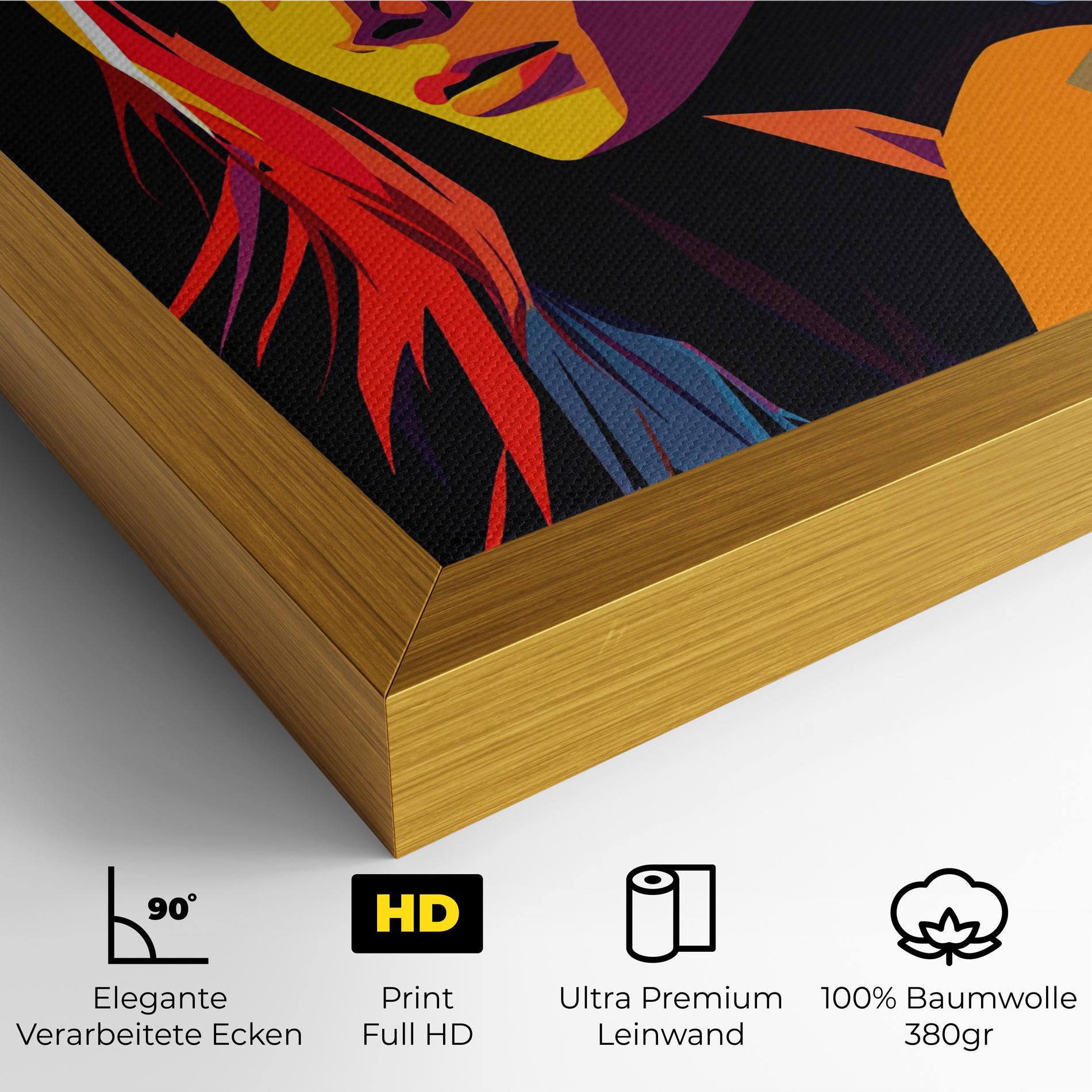 Leinwandbild Orange Pop Light mockup 4