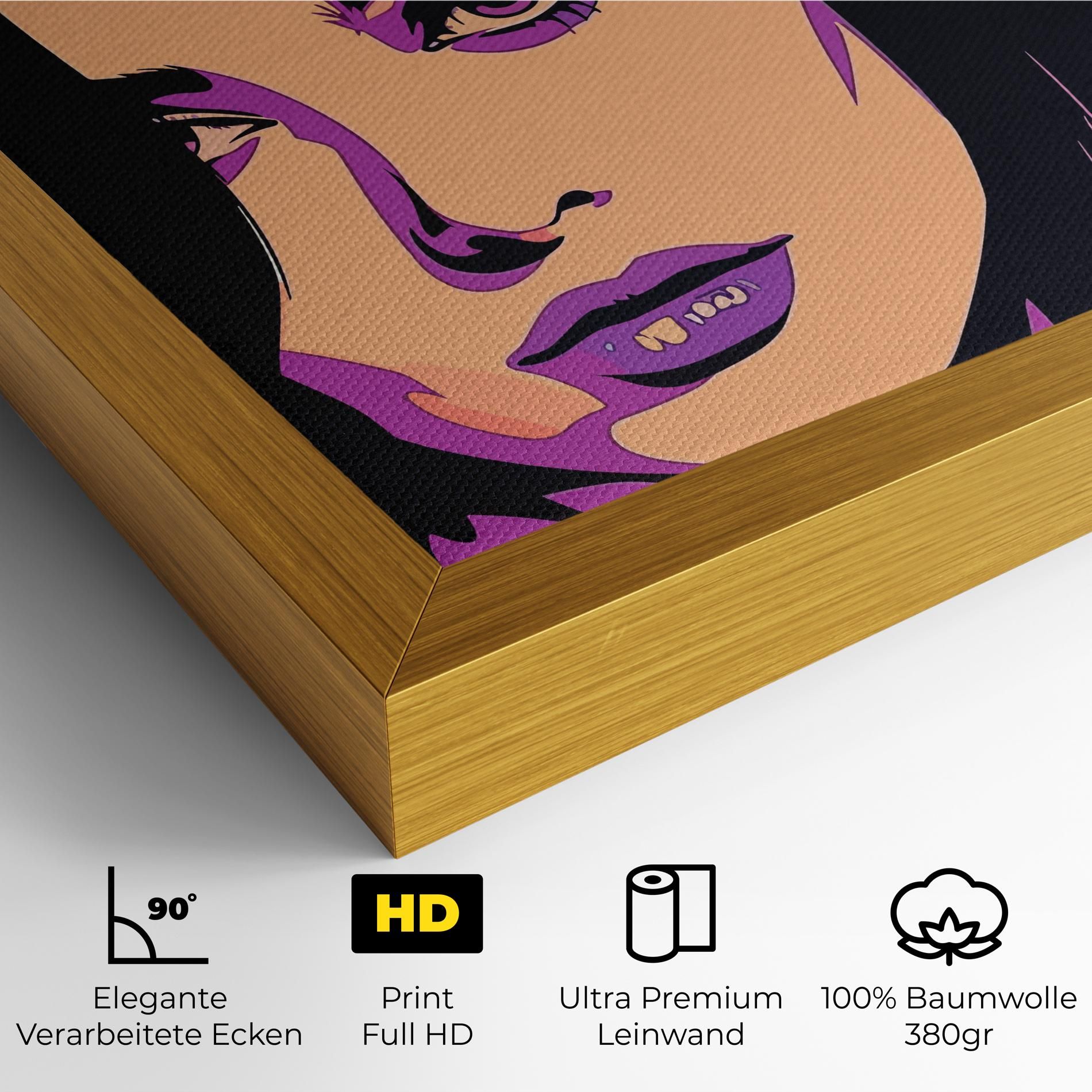 Pop Purple Woman mockup 4